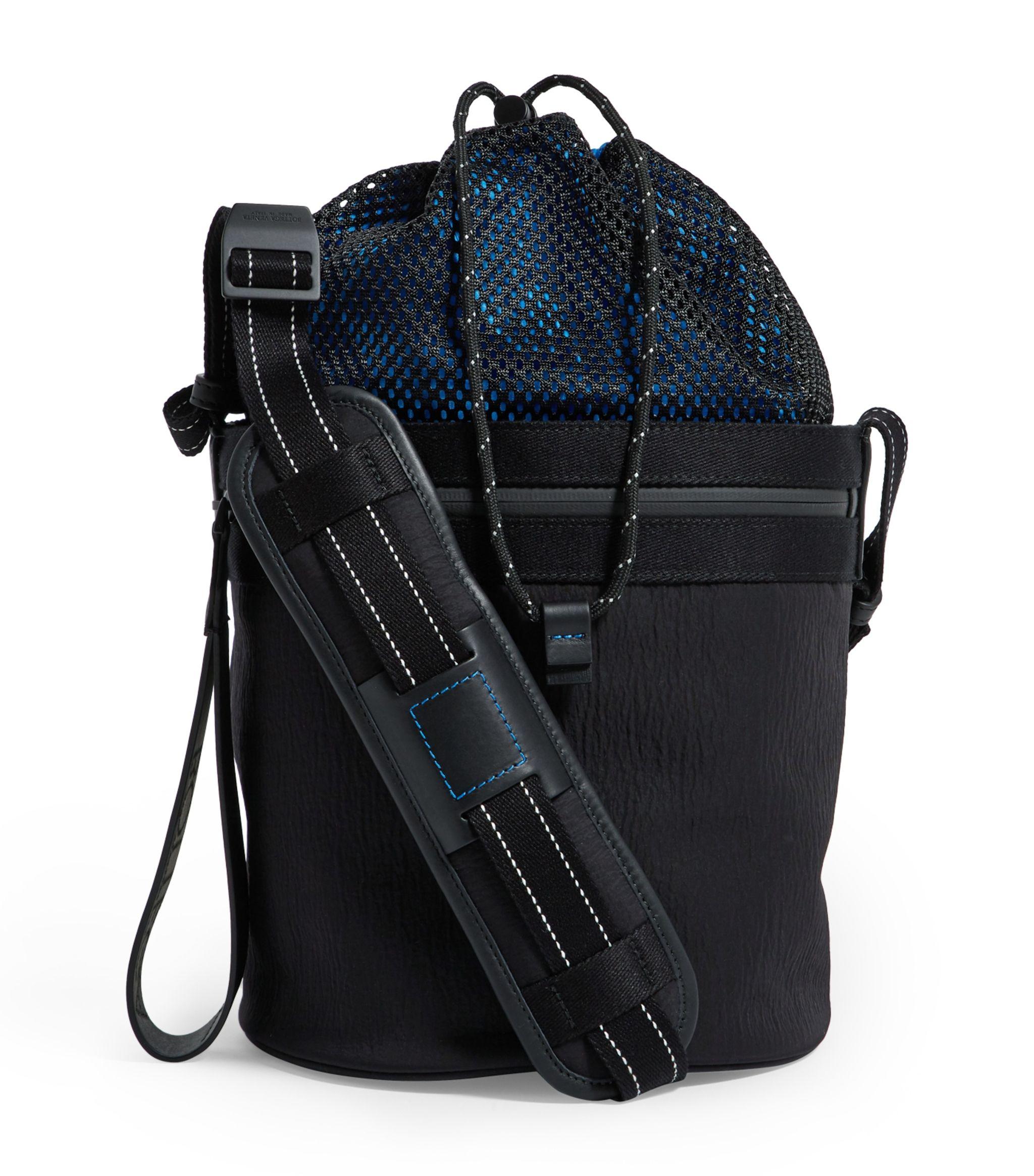 Bottega Veneta Synthetic Technical Bucket Bag in Blue for Men - Lyst
