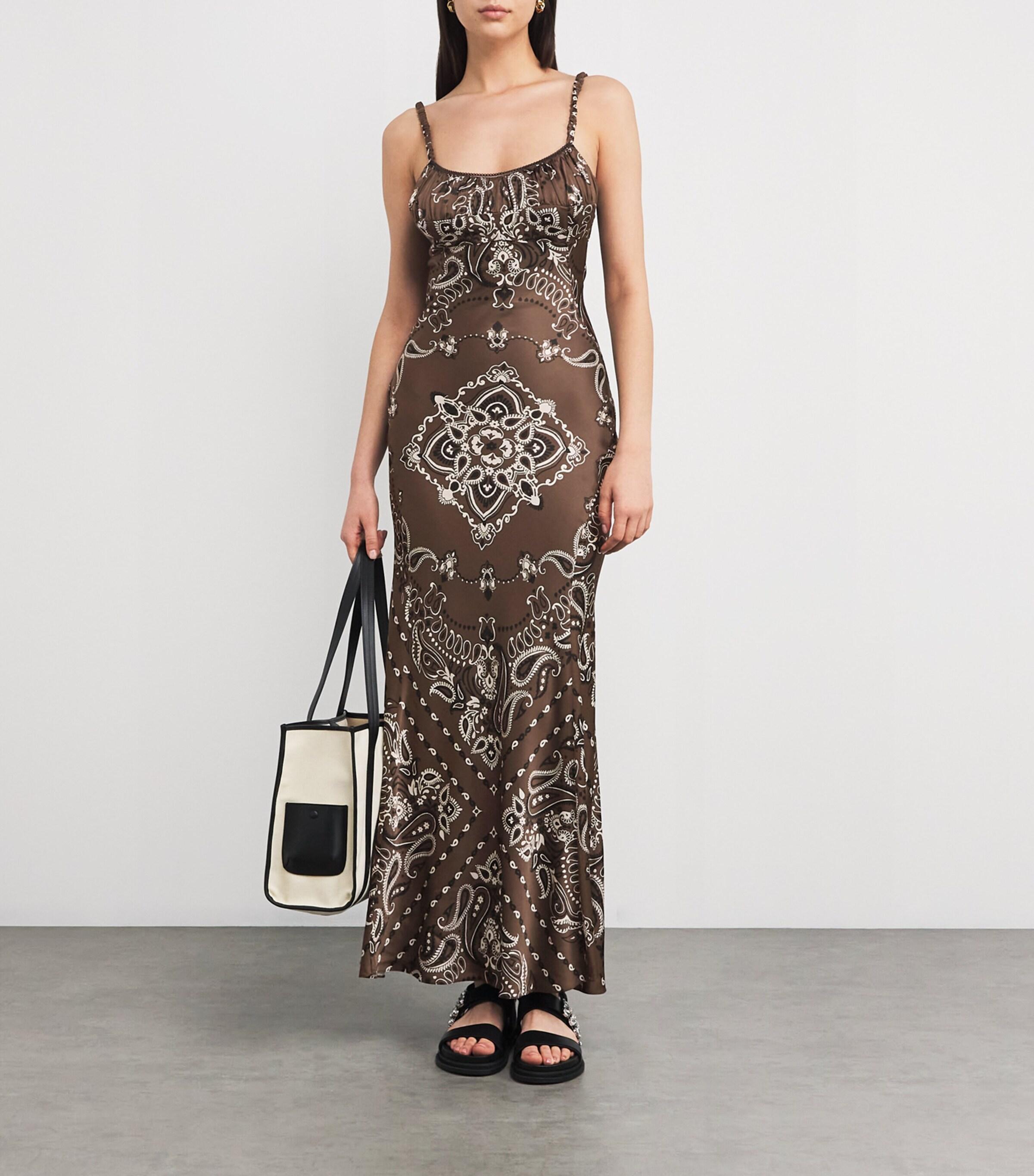 maggy london brown dress Maggy London G4885M - Knee-Length Sheath Dress main image 0
