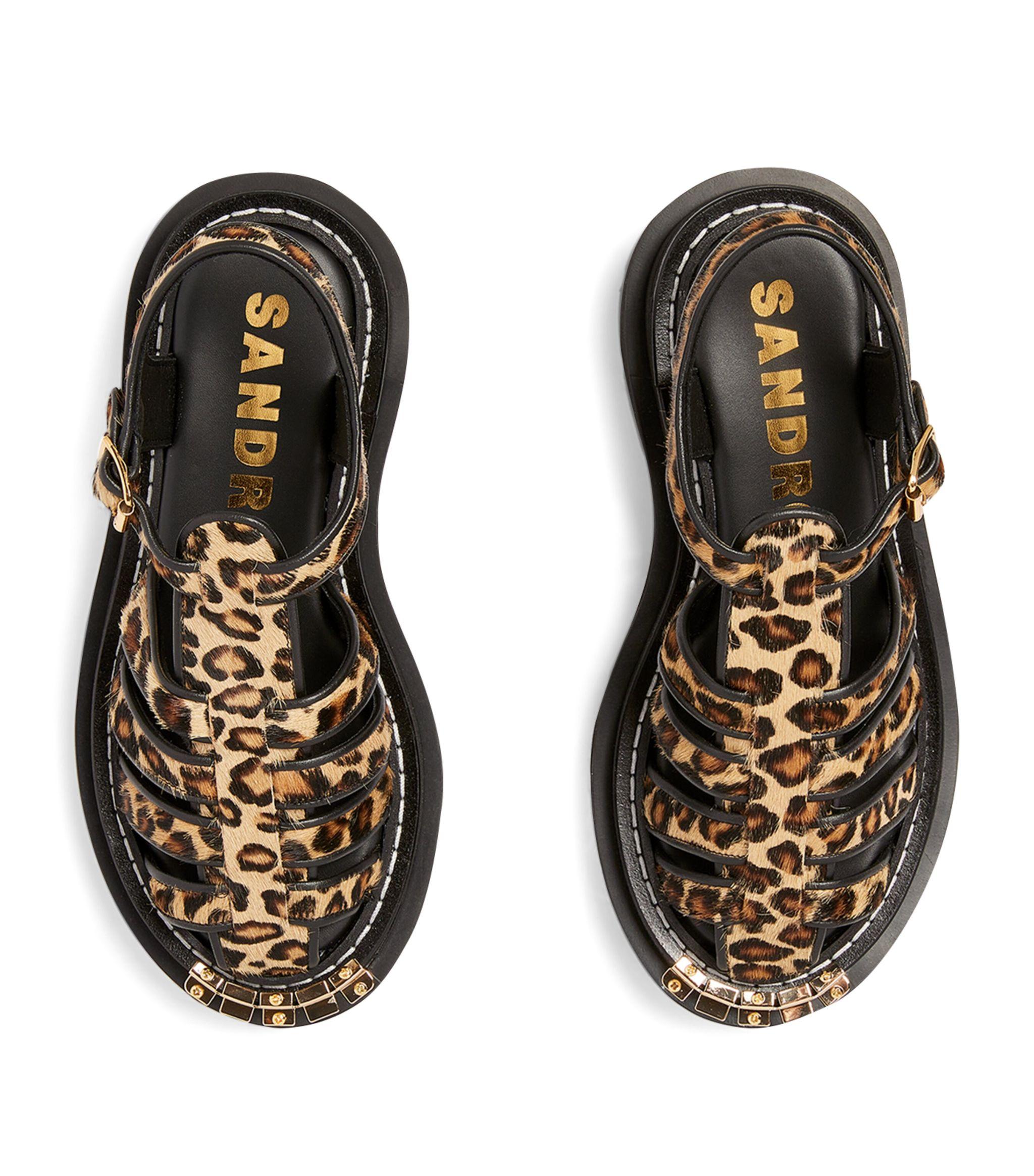 Animal print sandals best sale 219