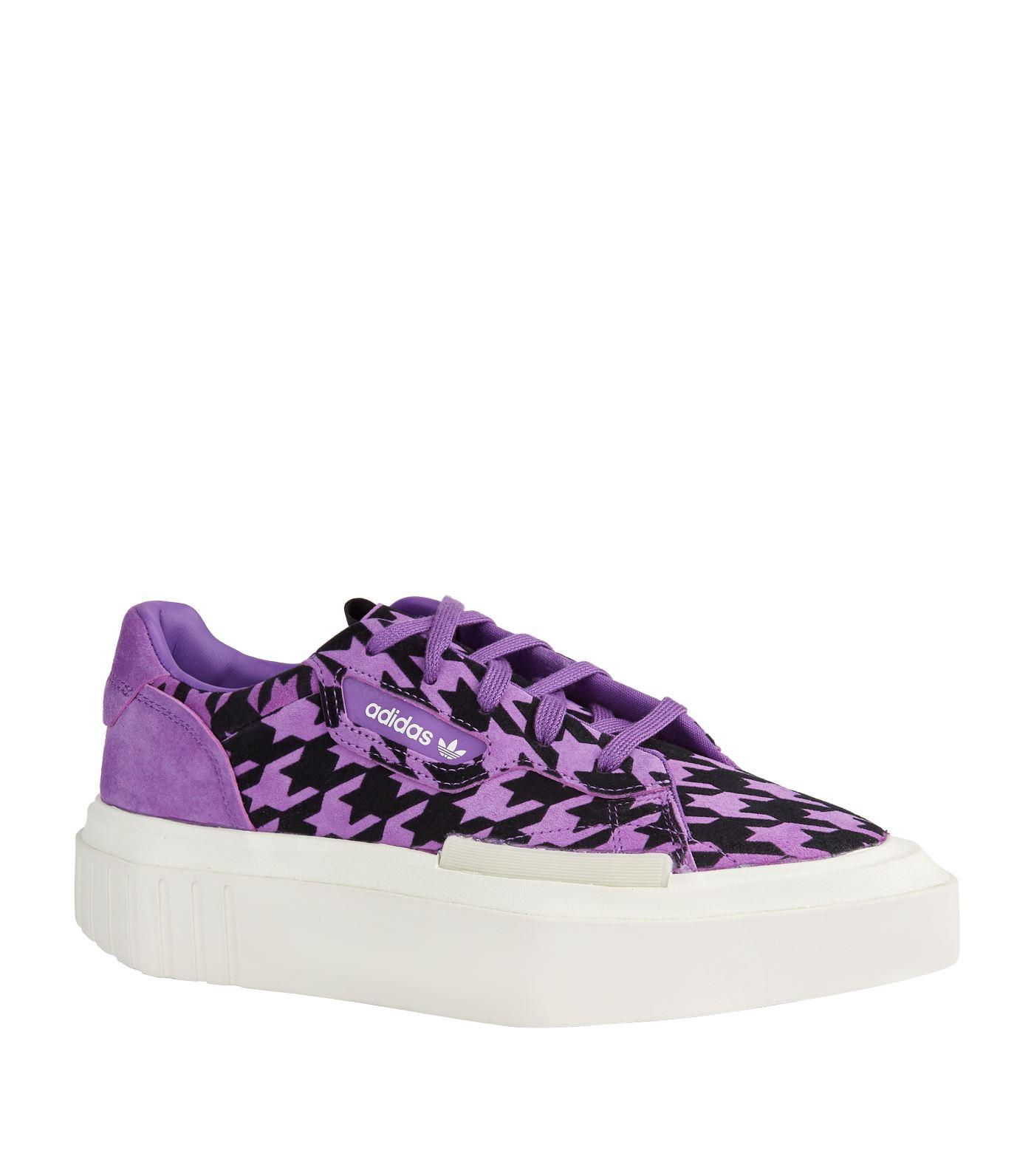 adidas Originals Hypersleek Houndstooth Sneakers in Purple | Lyst