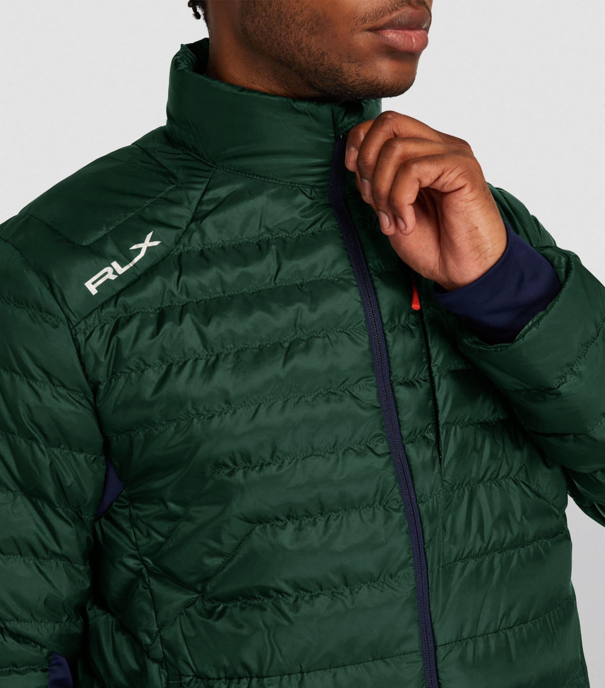 RLX Ralph Lauren Quilted Golf Jacket in Green for Men | Lyst
