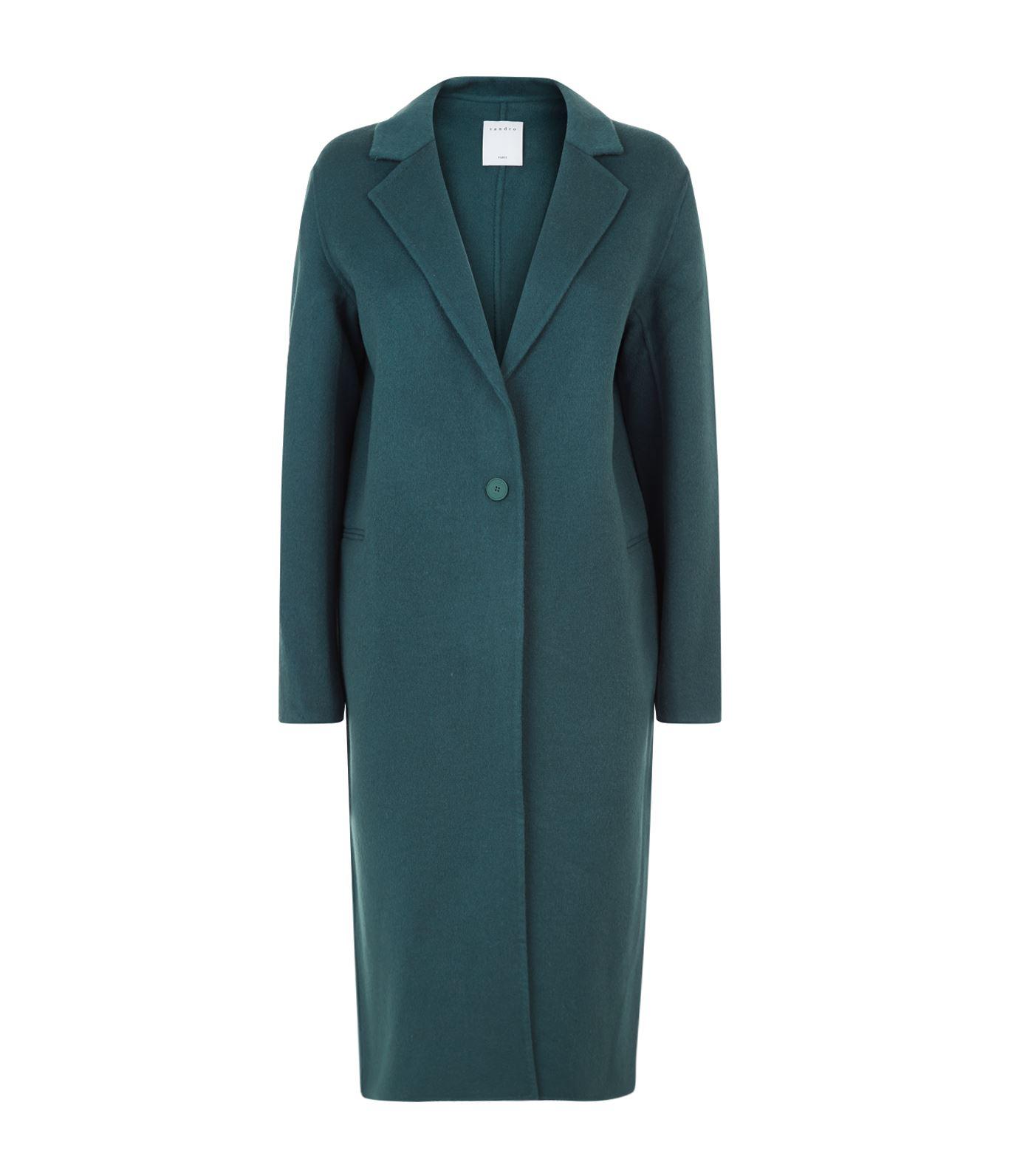 sandro green coat