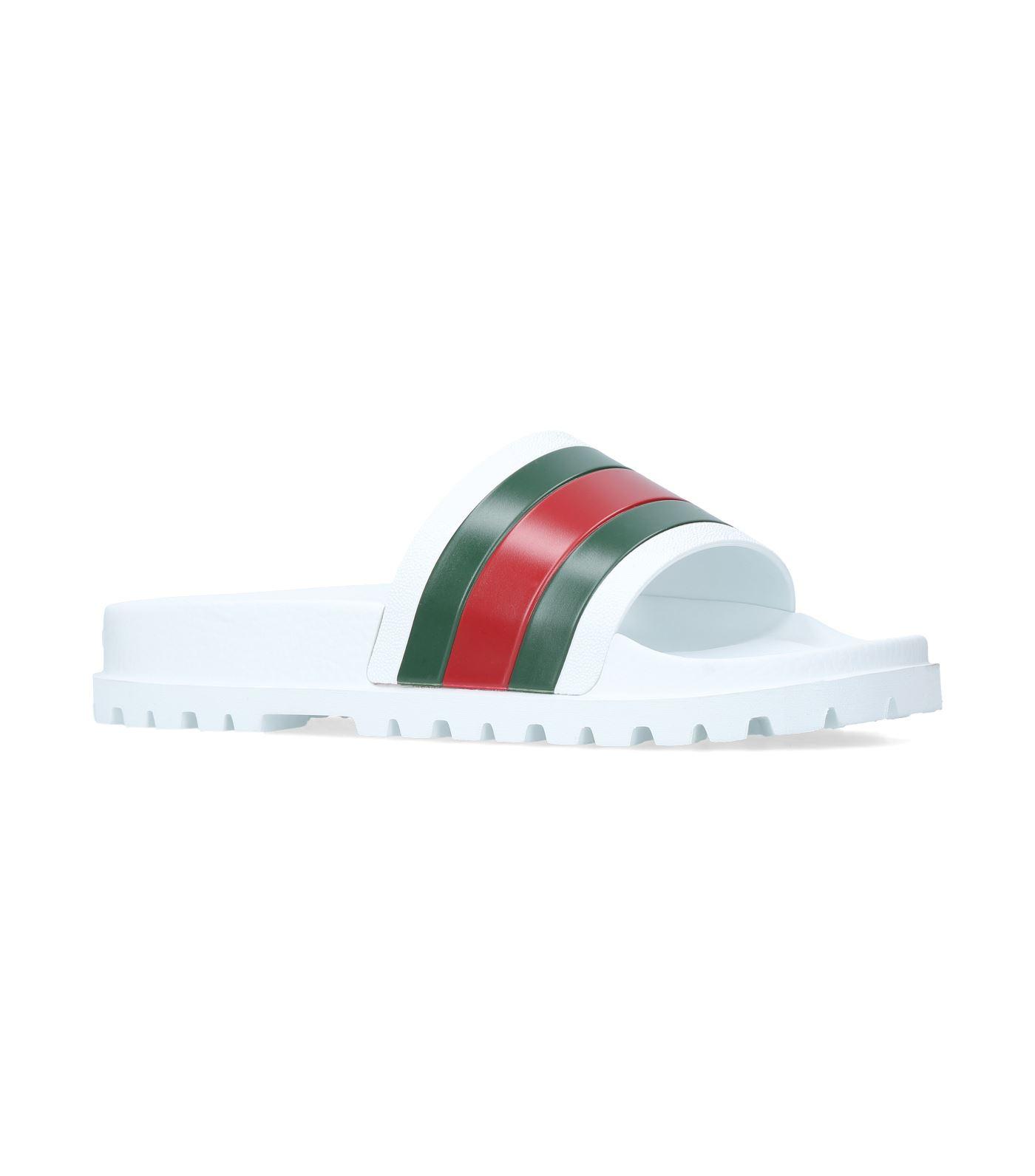 white gucci flip flops cheap