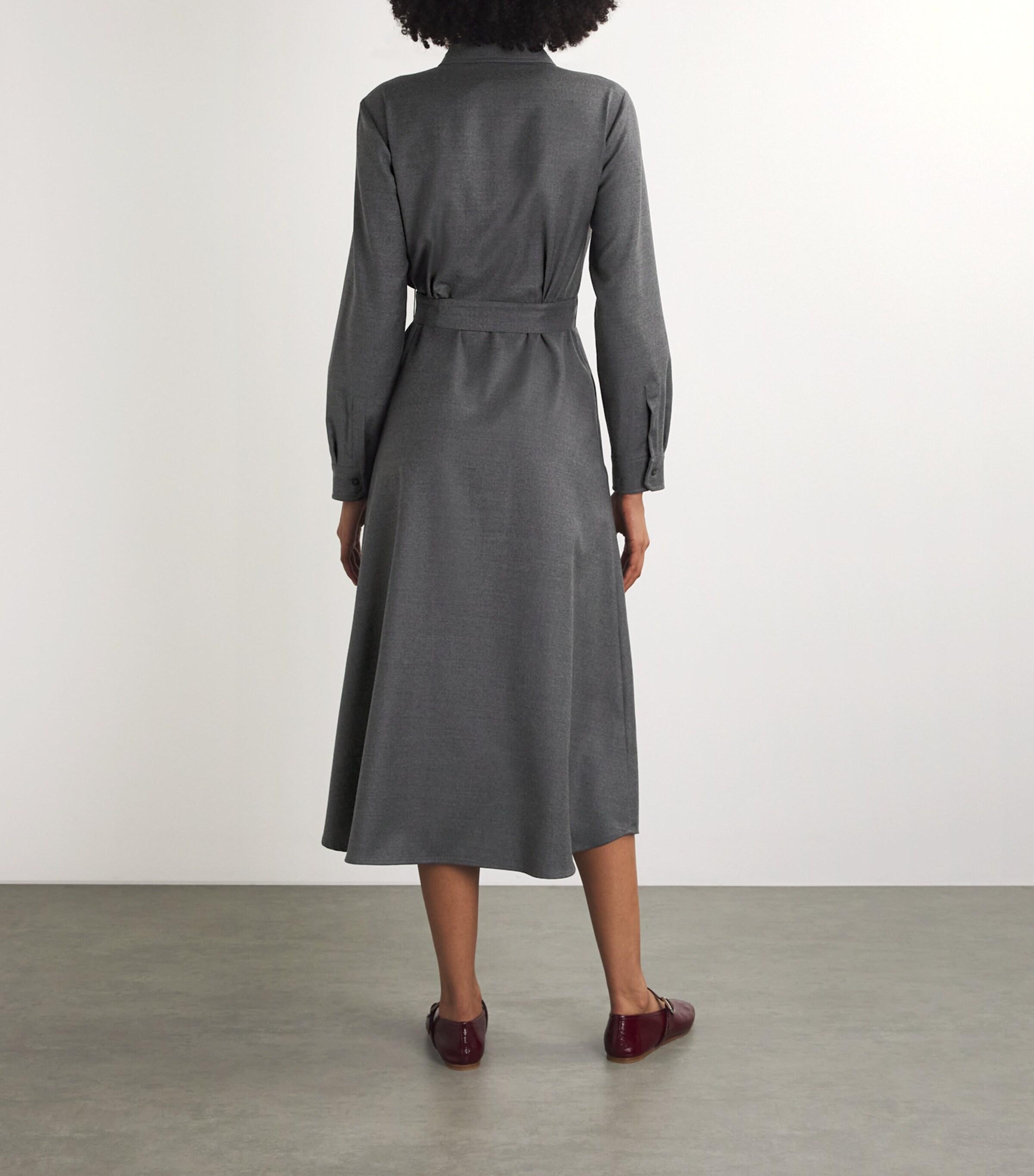 Weekend by Maxmara Virgin Wool Shirt Dress in Grey Lyst UK