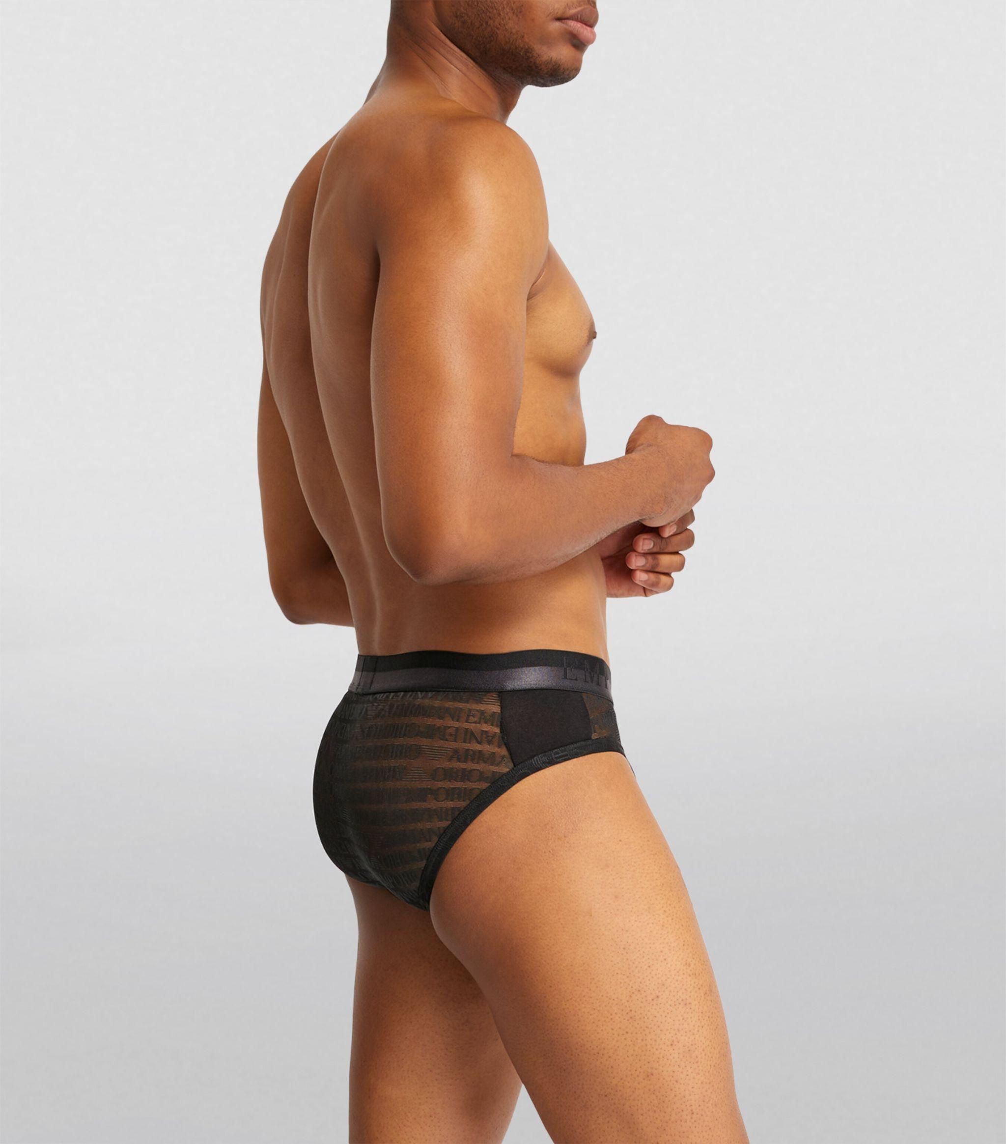 Black Men's Mesh Boxer Brief | Fleur du Mal
