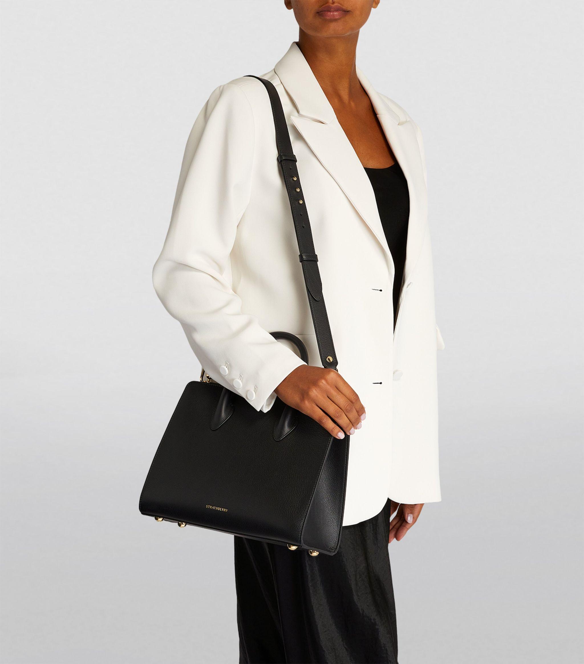 Shop Strathberry Midi Leather Dome Bag