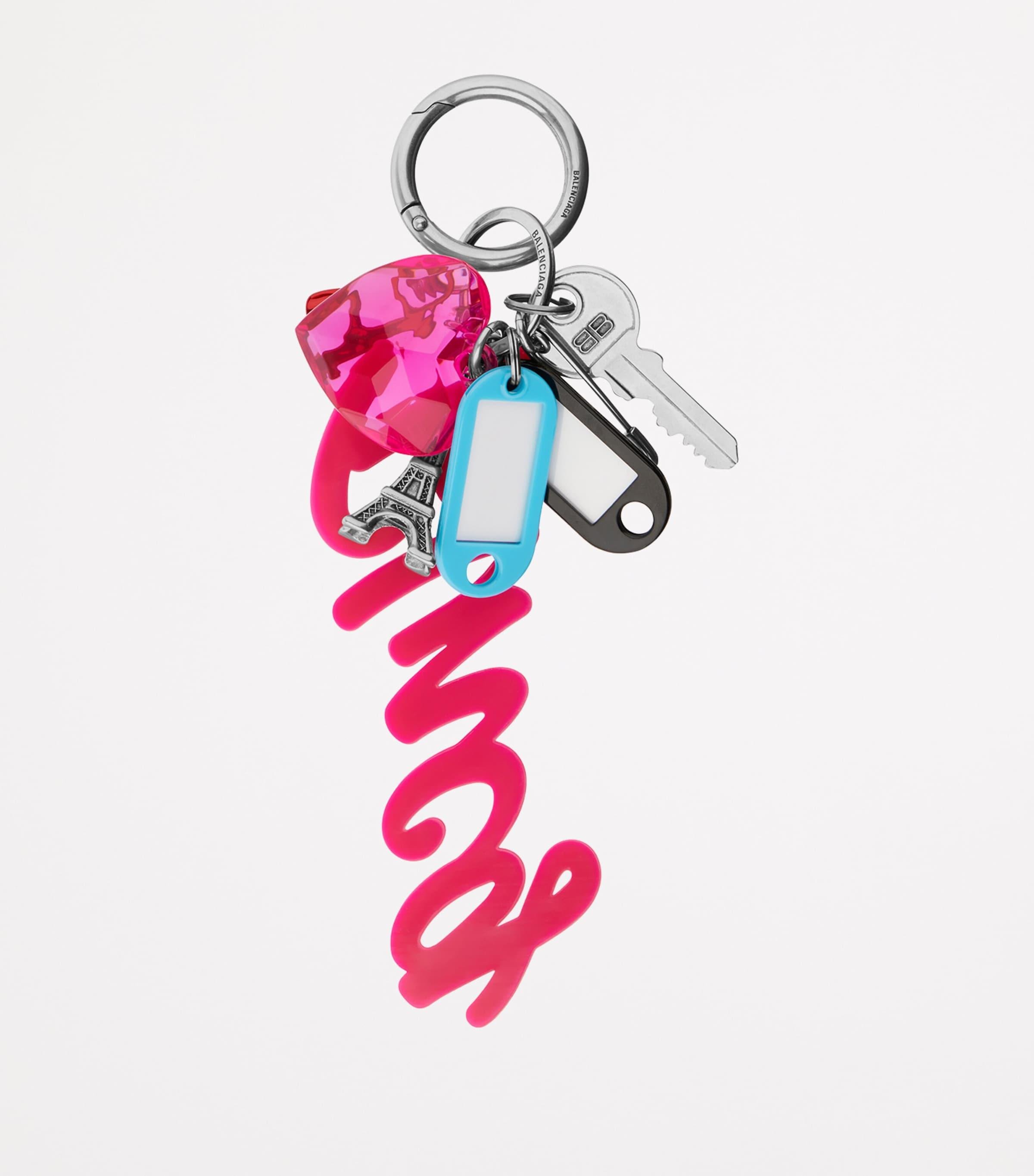 Balenciaga Hourglass Soft Big Souvenirs Keyring in Pink | Lyst