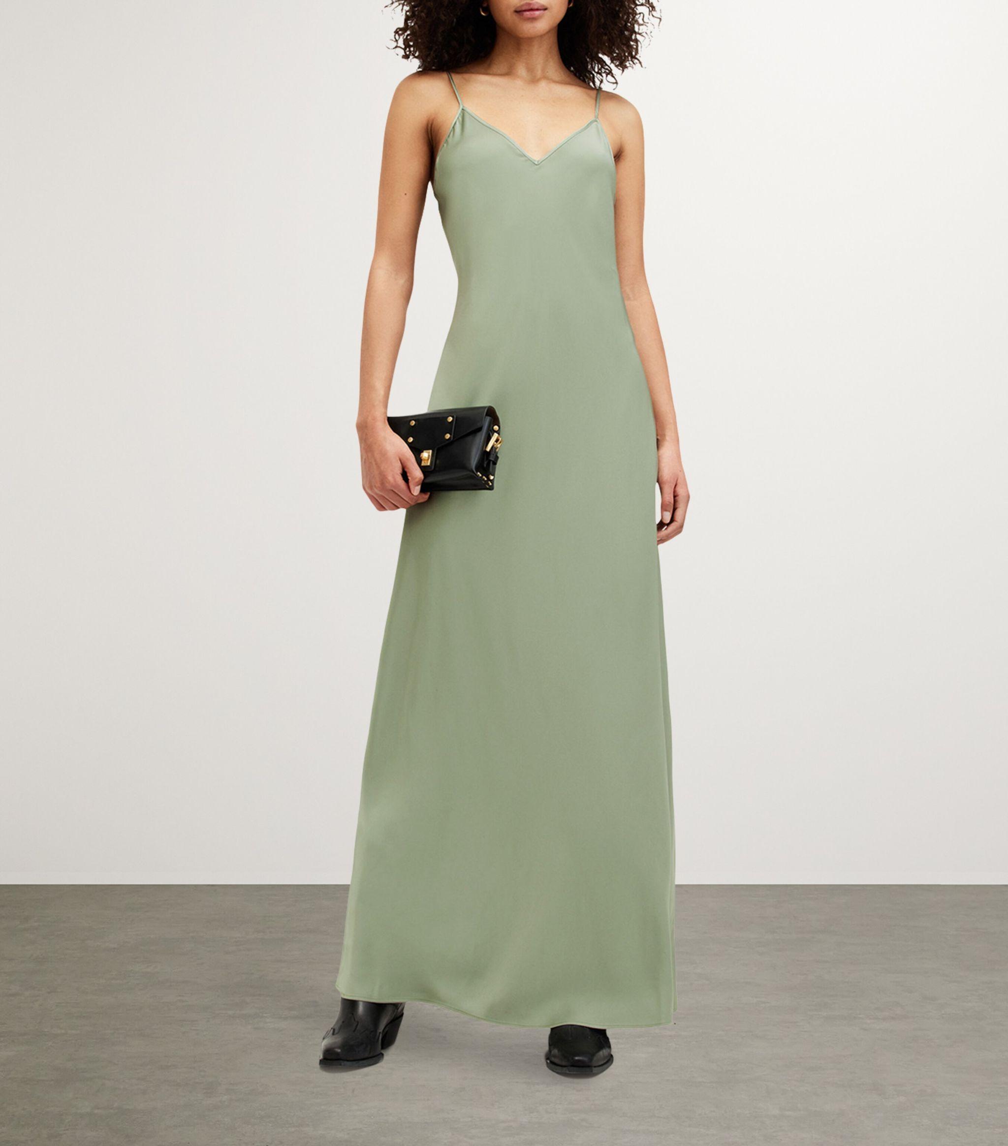 AllSaints Hayes 2-In-1 Maxi Dress in Green | Lyst AllSaints Hayes 2-In-1 Maxi Dress in Green | Lyst