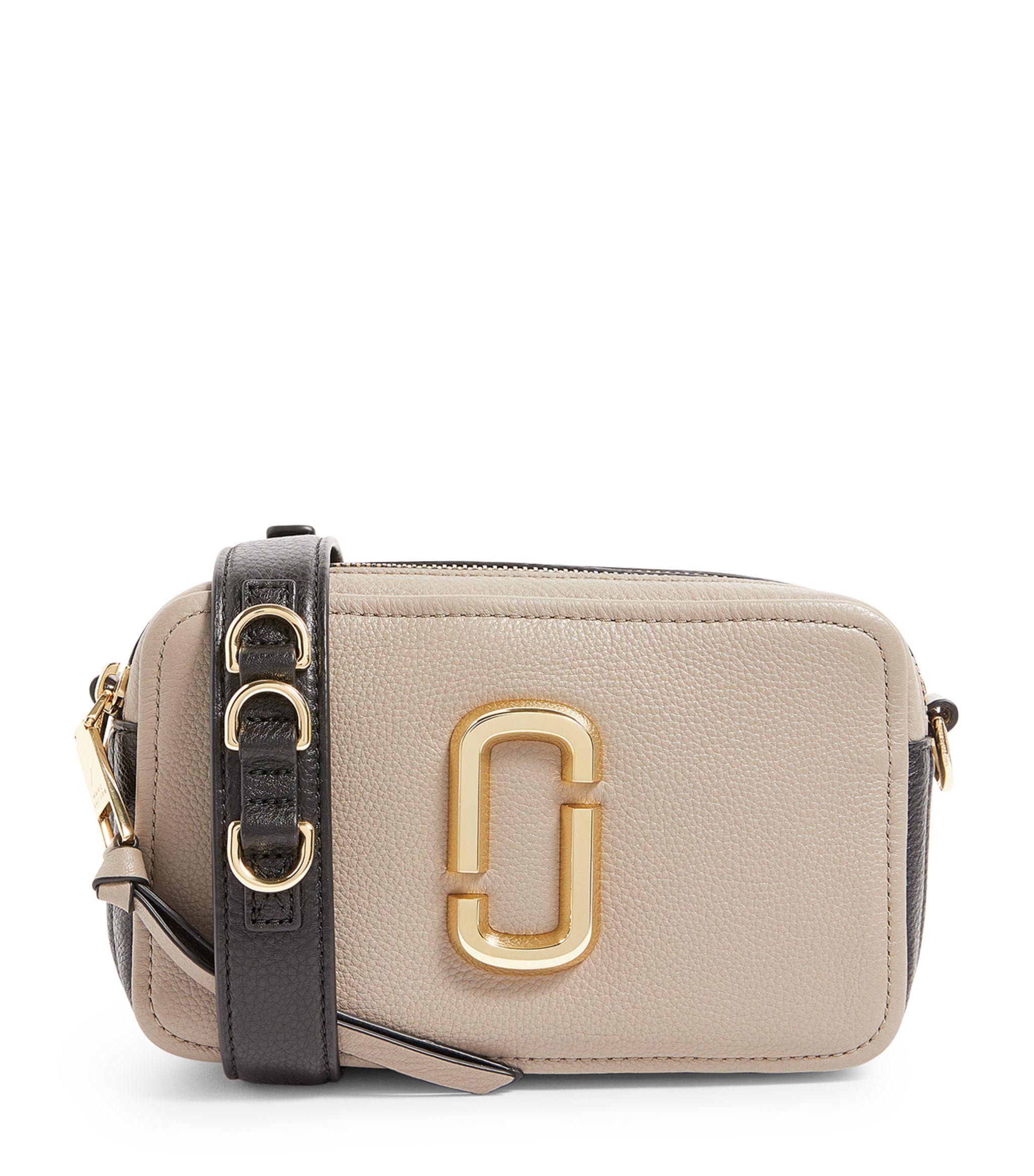 Marc Jacobs The Leather Softshot Cross-body Bag in Gray - Lyst
