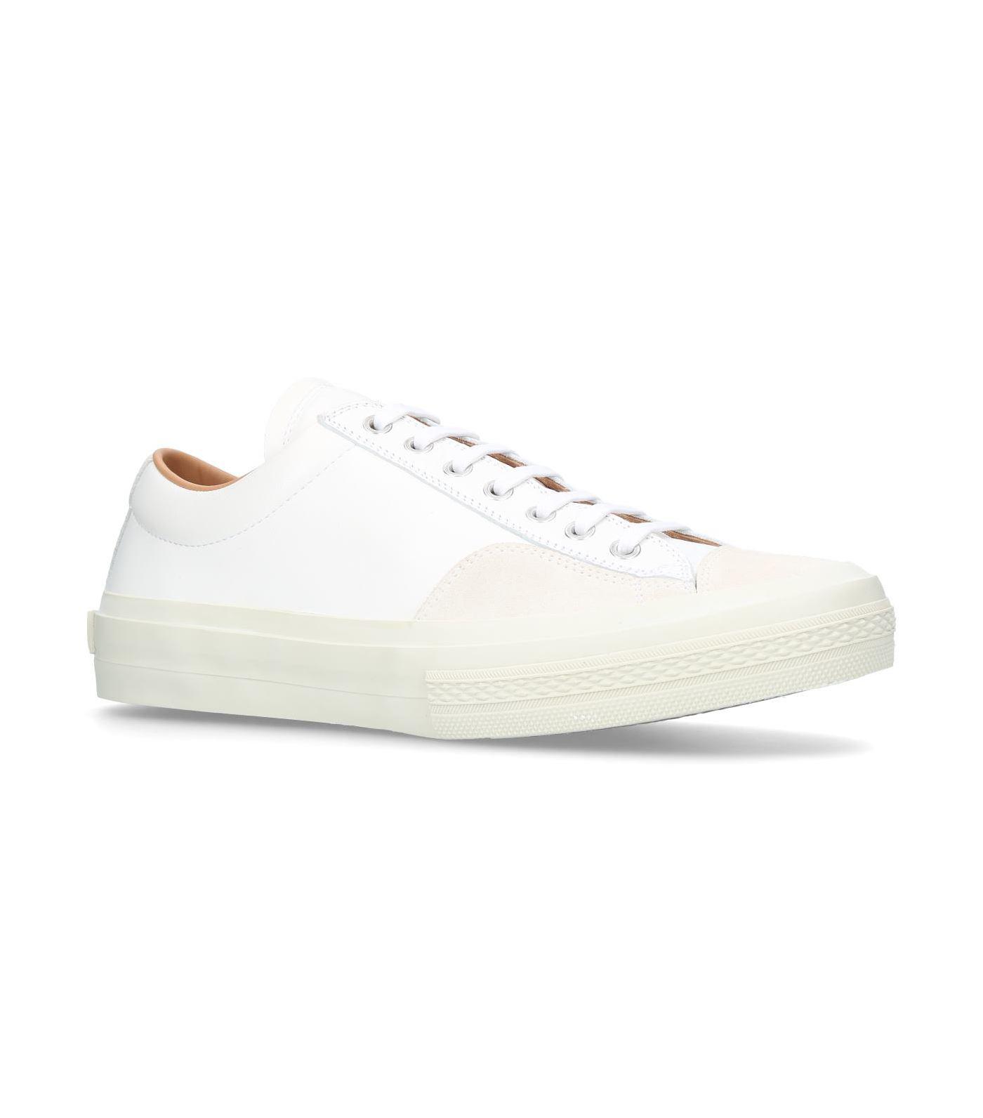 Dries Van Noten Leather Low-top Sneakers in White for Men | Lyst