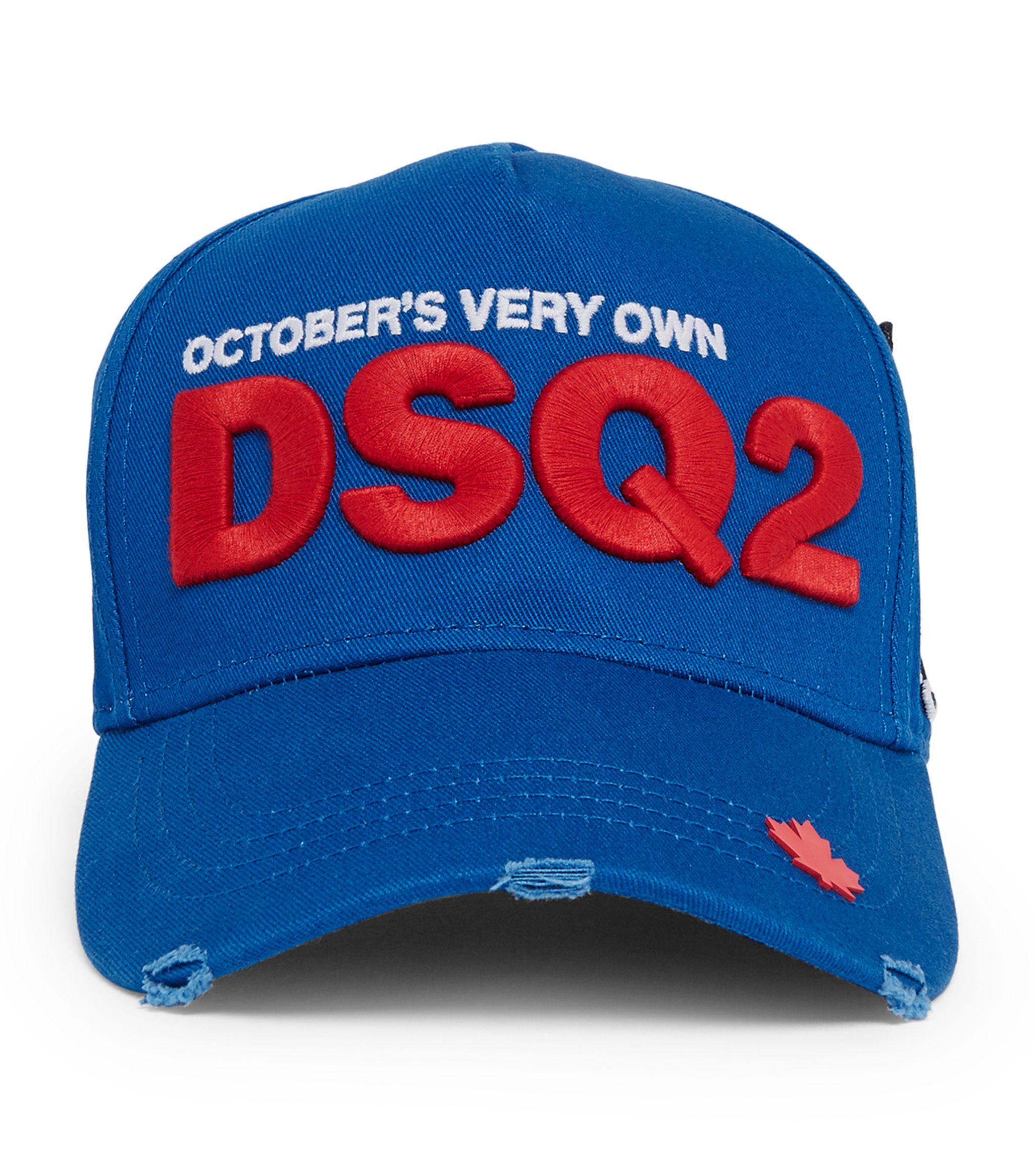 Ovo Logo Baseball Cap in Blue for Men 
