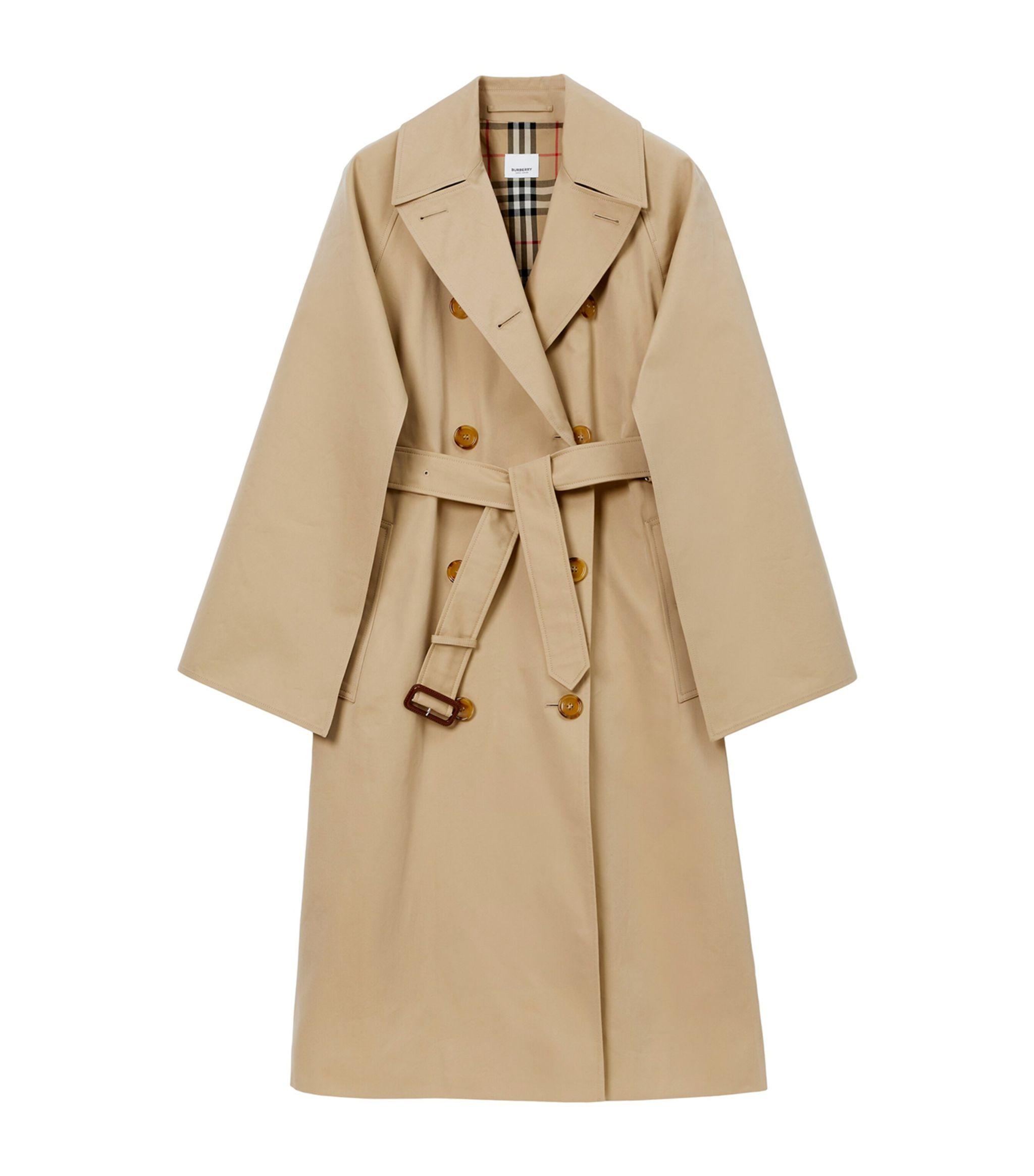 Burberry Statement-sleeve Trench Coat in Natural | Lyst