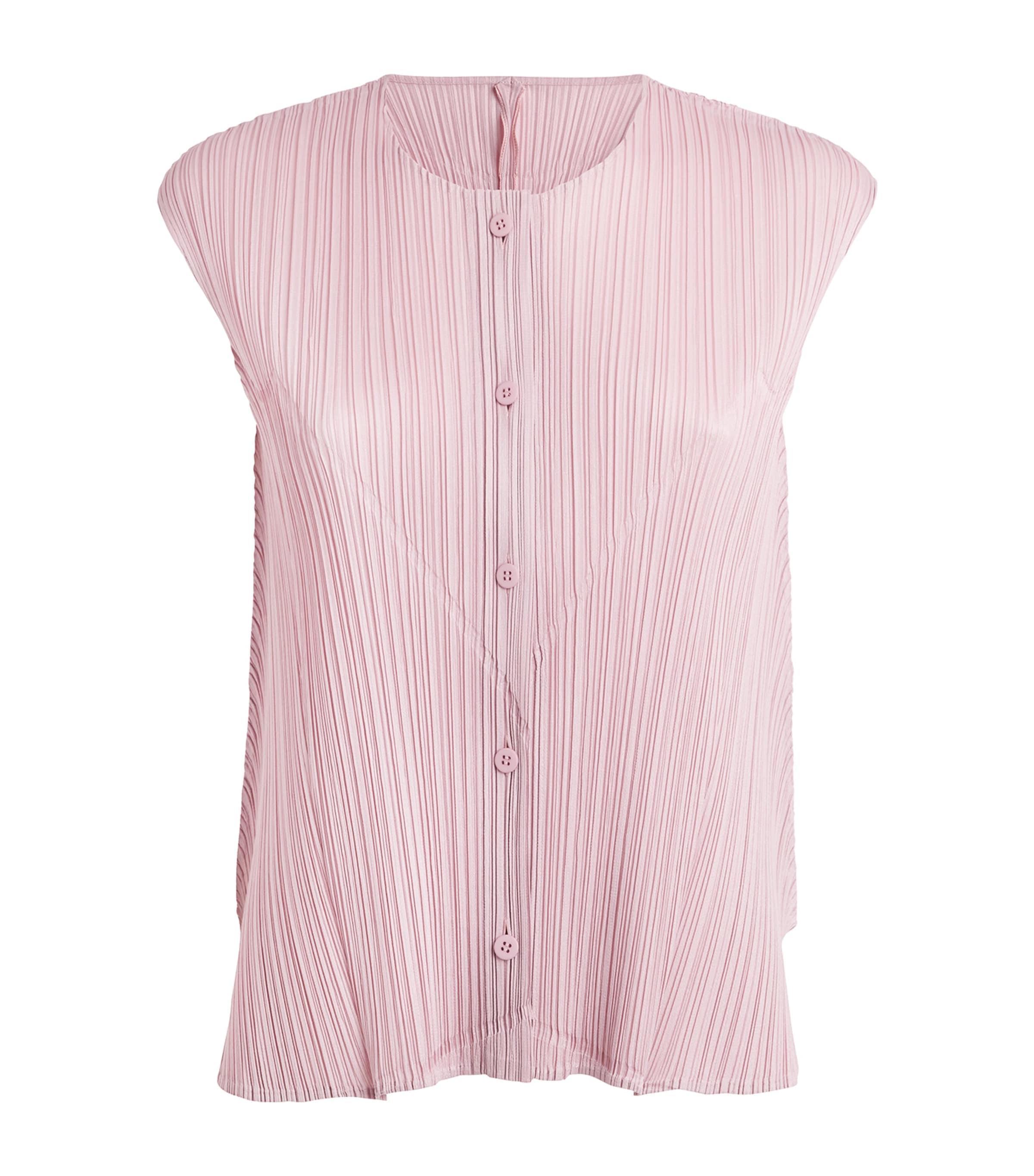pleats please pink tops size3 PLEATS PLEASE プリーツ長袖トップス