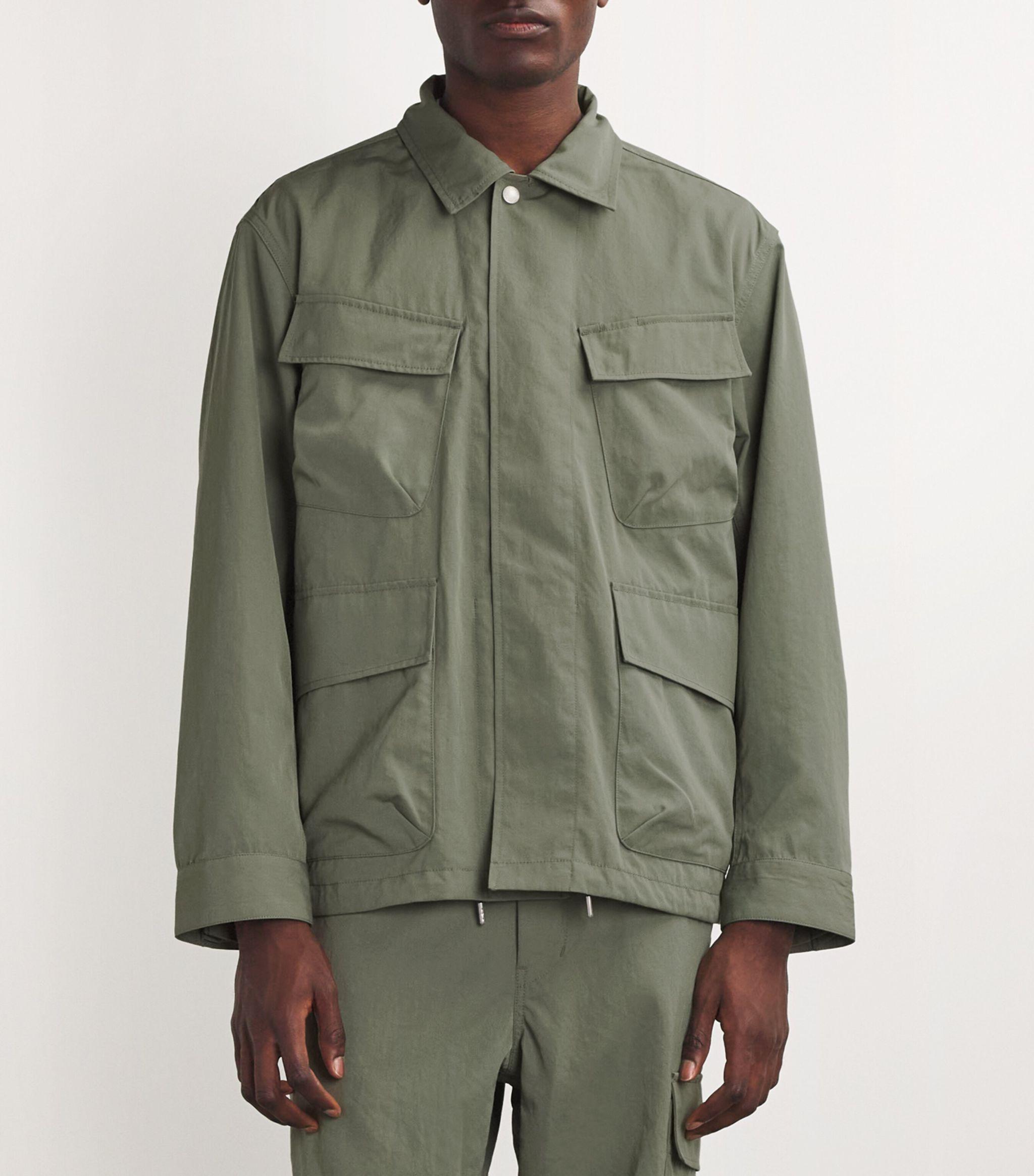 Snow Peak Takibi Weather Cloth Field Jacket in Green for Men