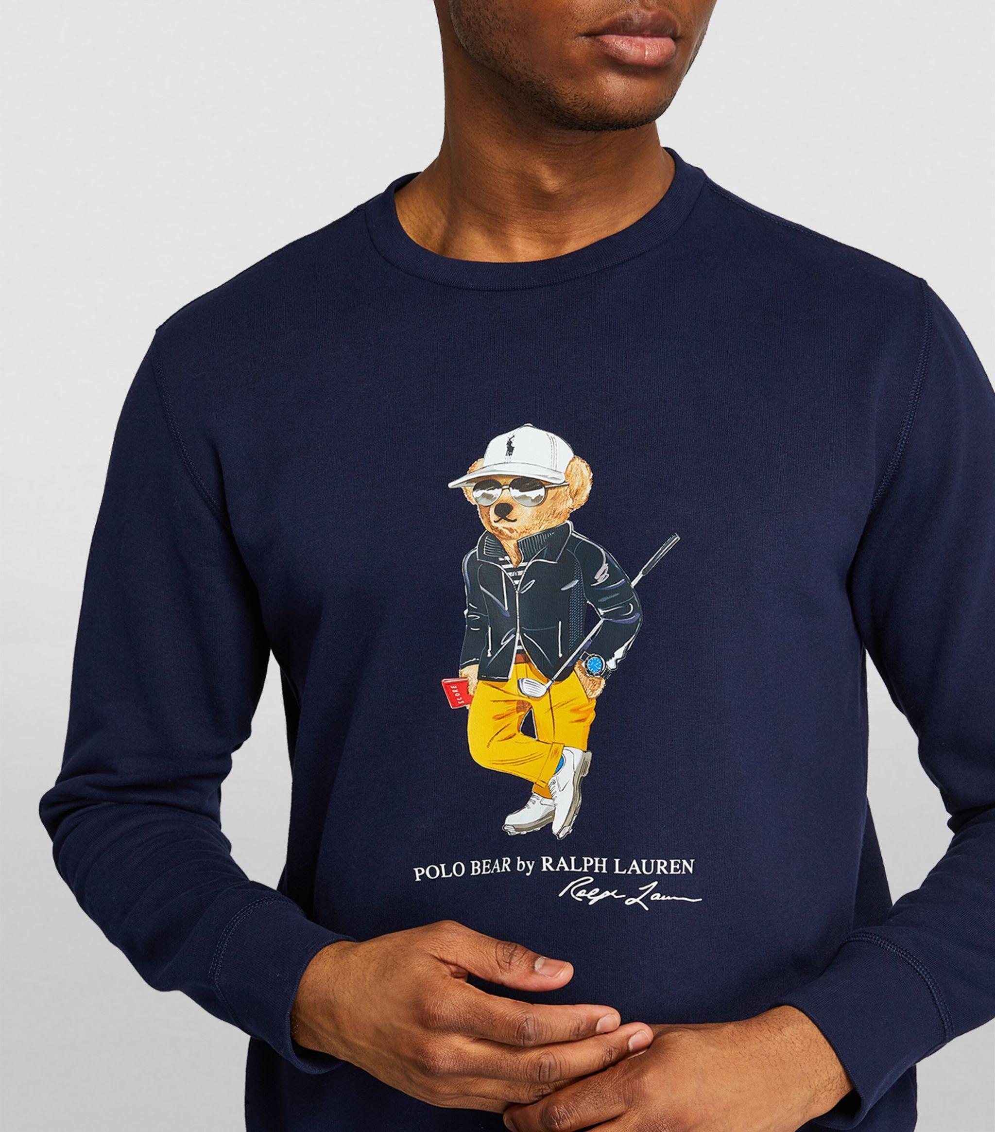 RLX Ralph Lauren Golf Polo Bear Sweatshirt in Blue for Men | Lyst