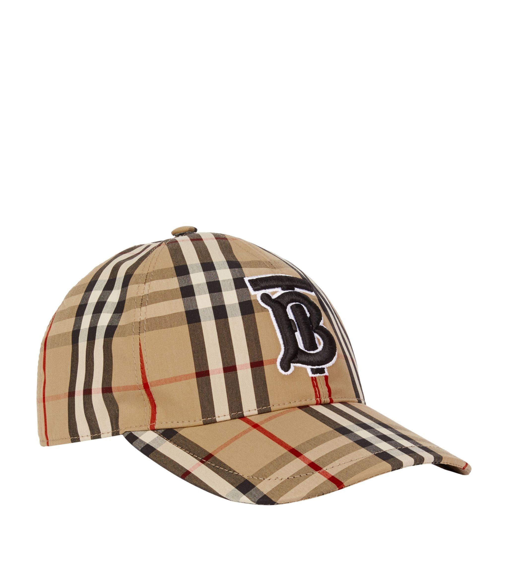Burberry Cotton Vintage Check Baseball Cap Lyst