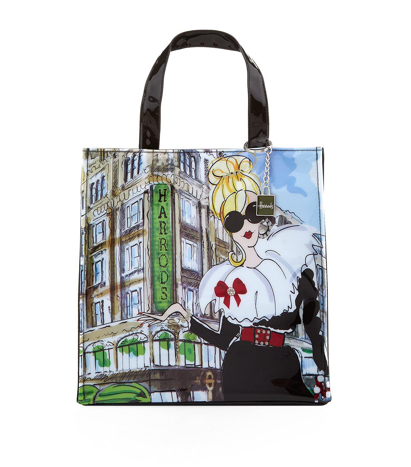 Harrods Small Glamorous Girls Shopper Bag in Grey - Lyst