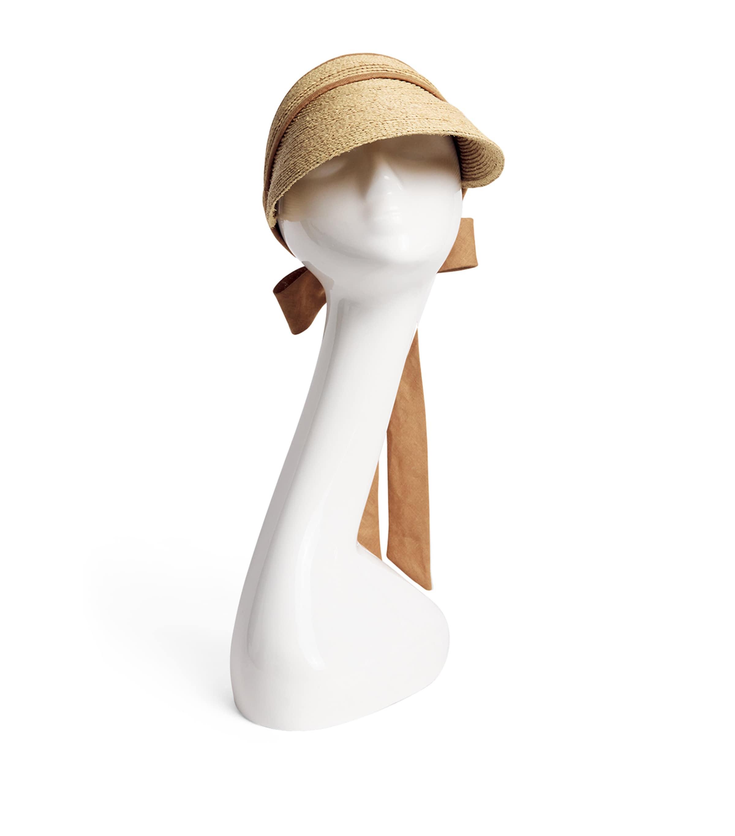 Lack Of Color Linen Visor in Natural And Cinnamon Springtime lullabies in our favourite + sun protection  main image 4