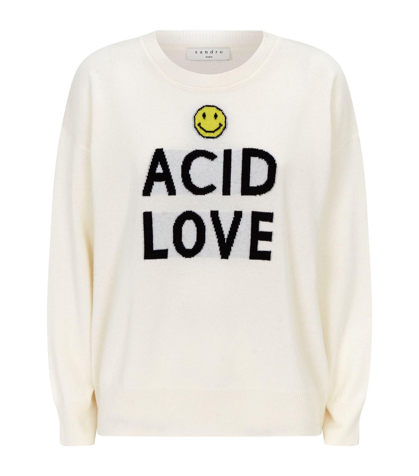 sandro smiley sweater
