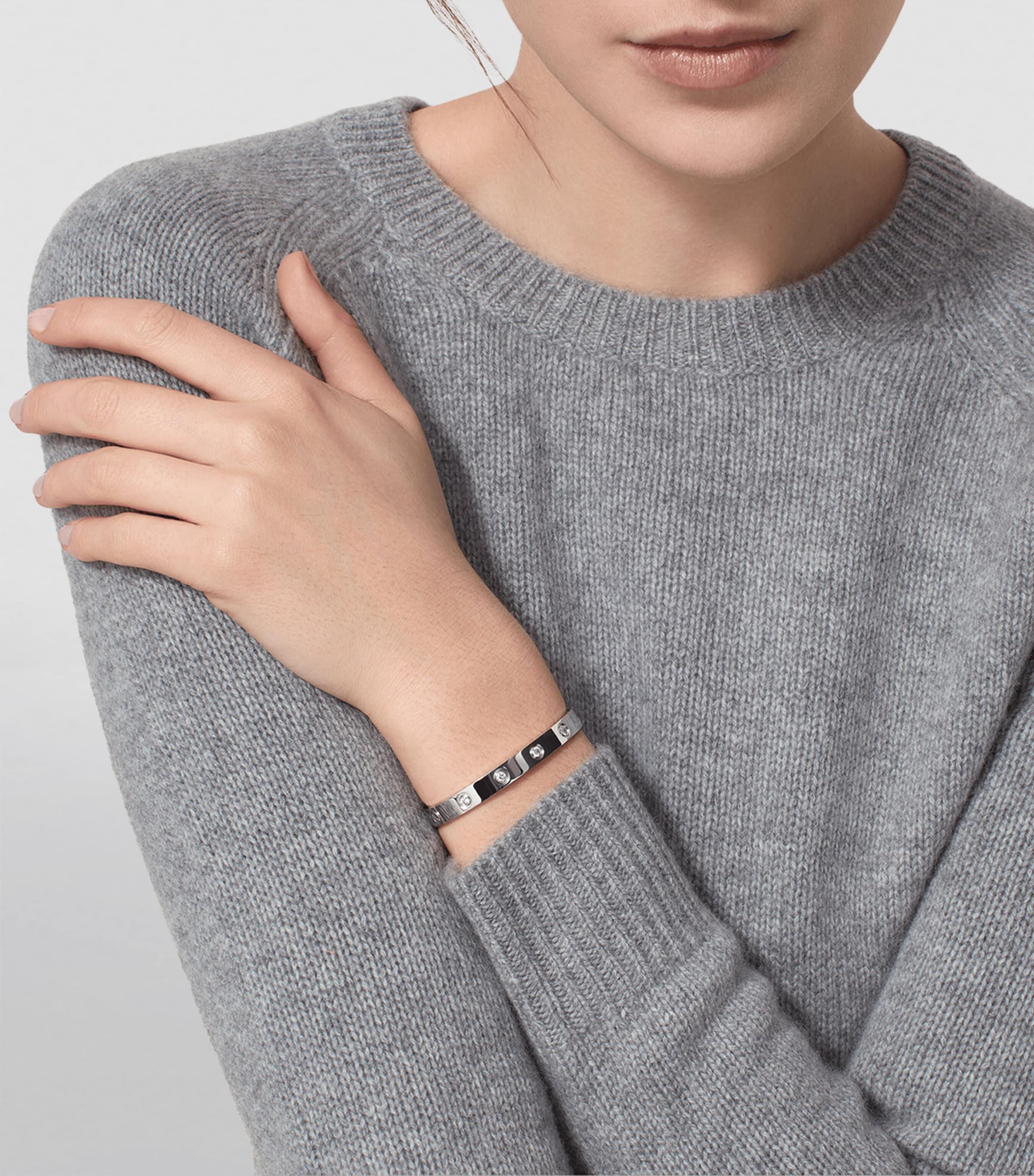 Cartier Diamond Bracelet On Hand Cartier And Diamond Love Bracelet