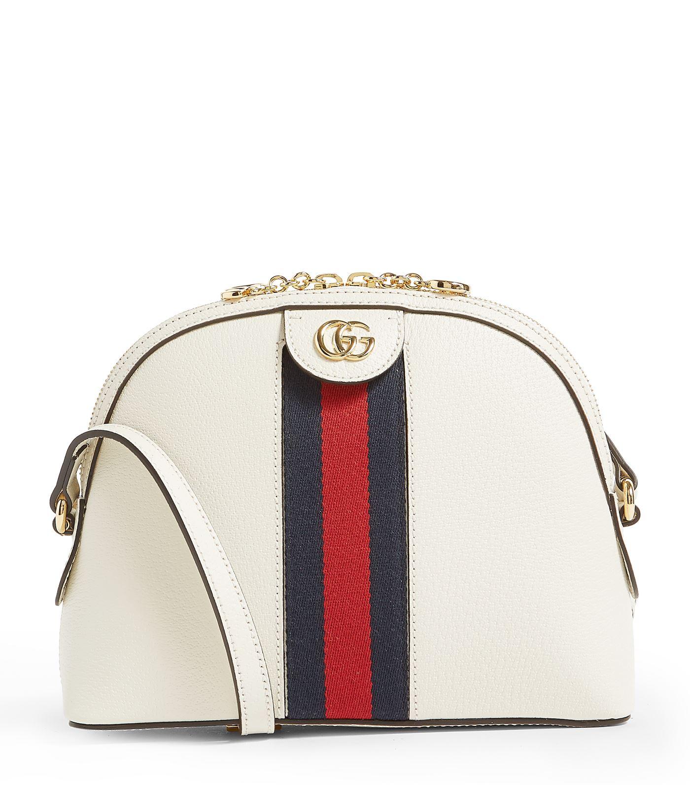 Gucci Ophidia Small Shoulder Bag in White | Lyst