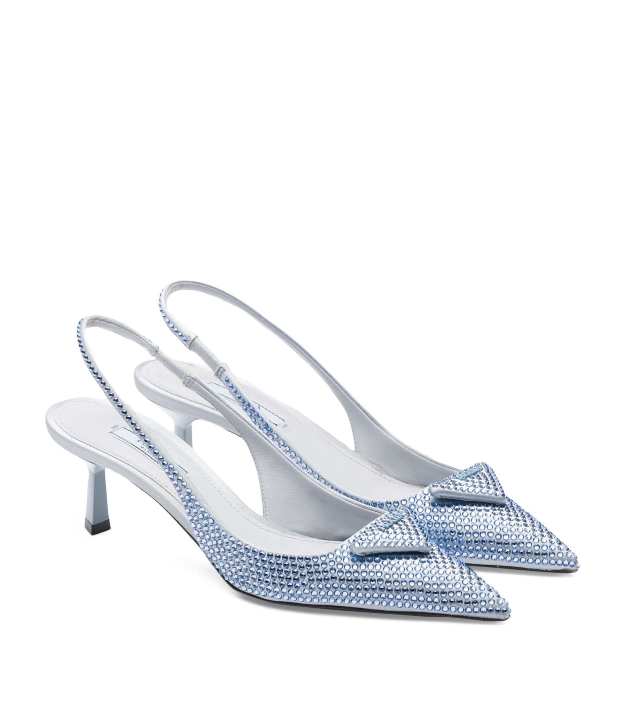 Balenciaga glitter shop slingback