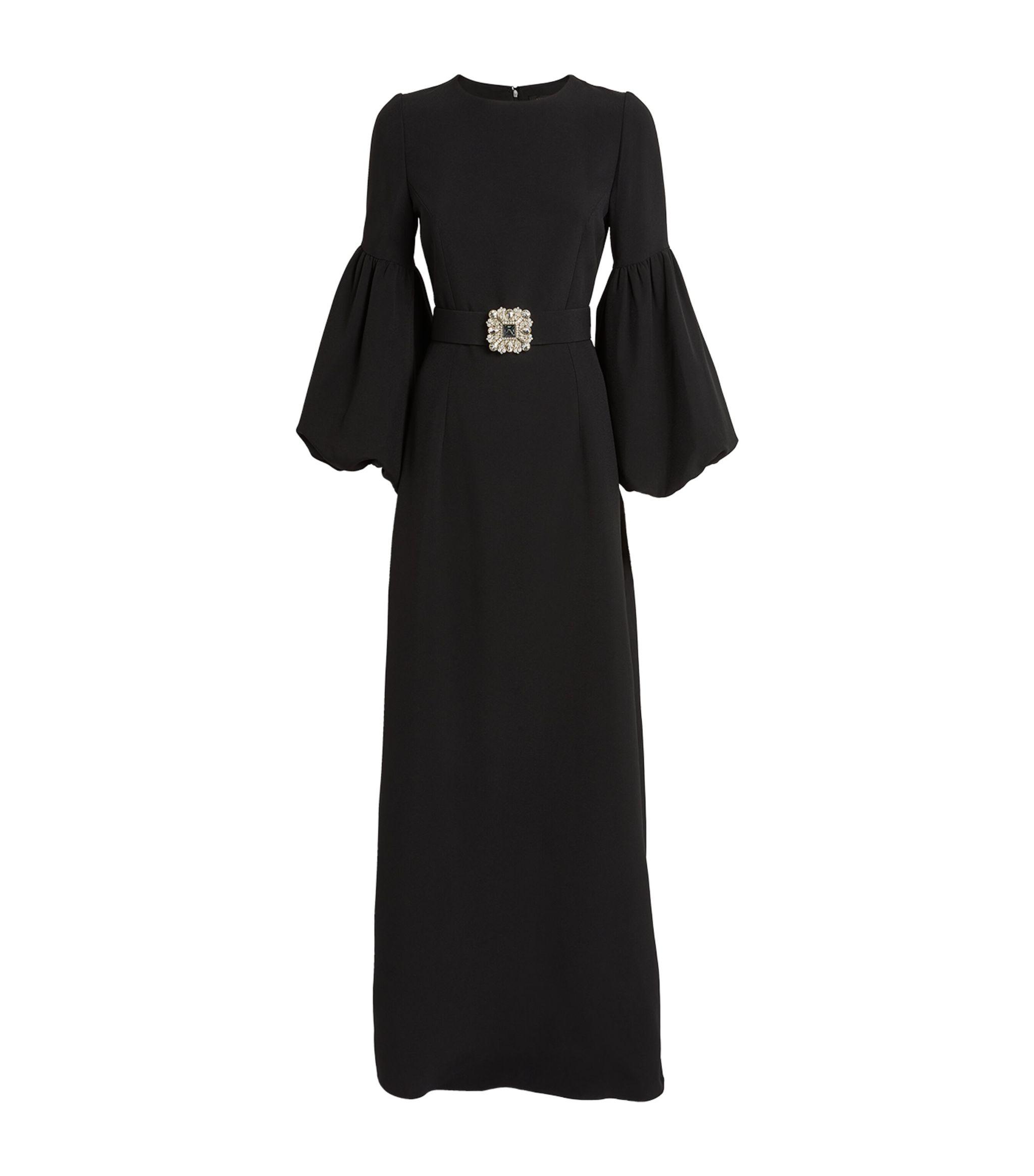 Black balloon gown sale