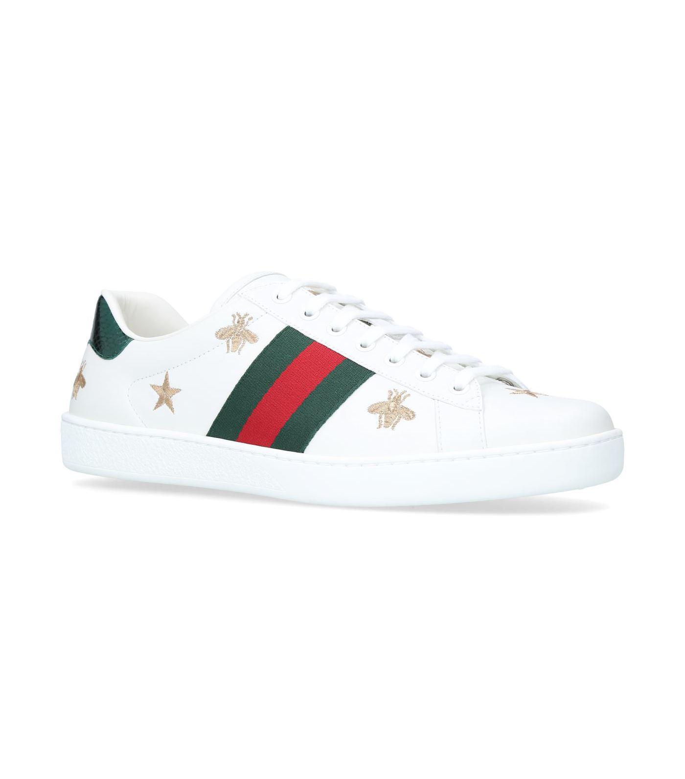 gucci ace bee white