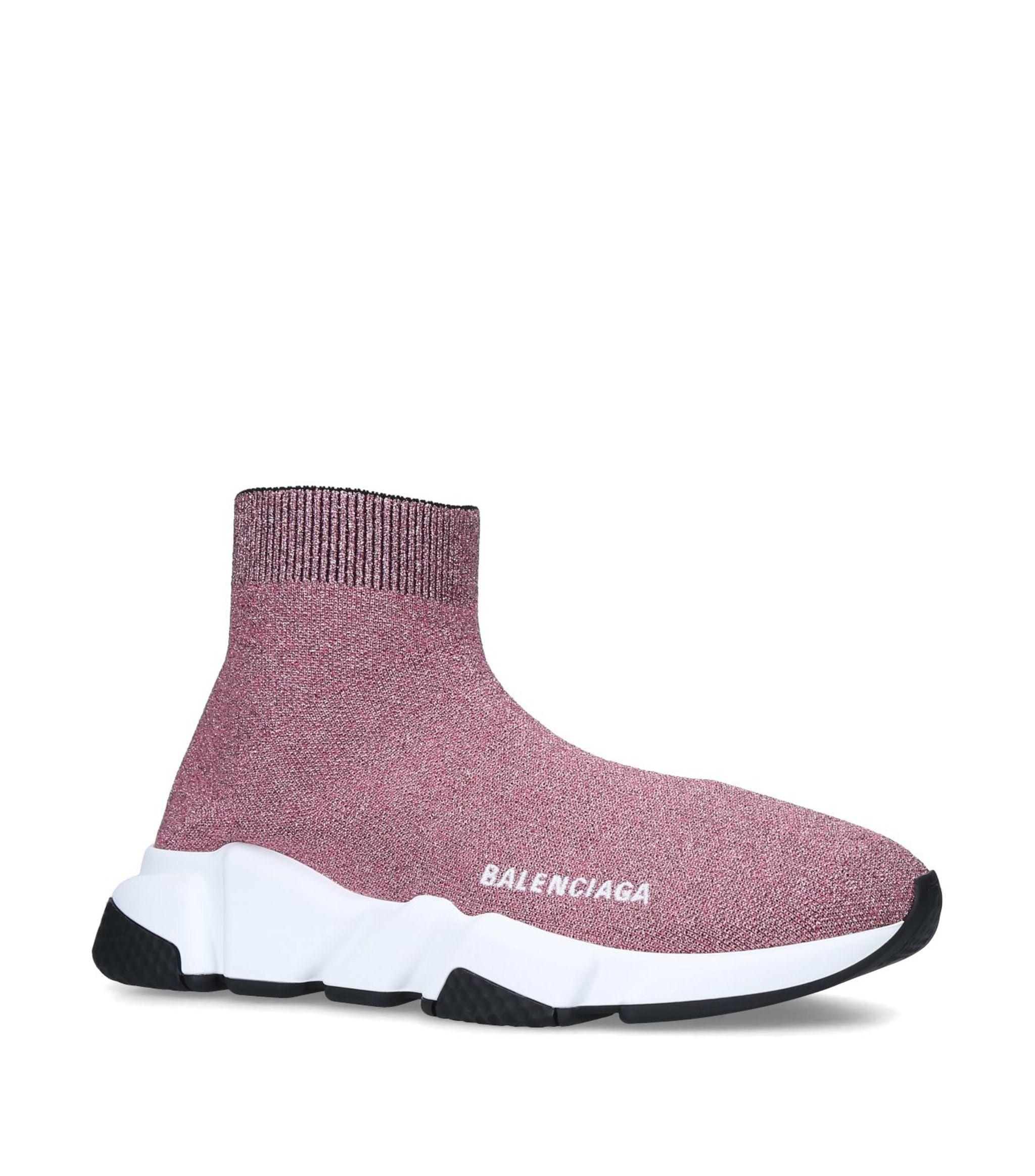 balenciaga speed knit mens purple