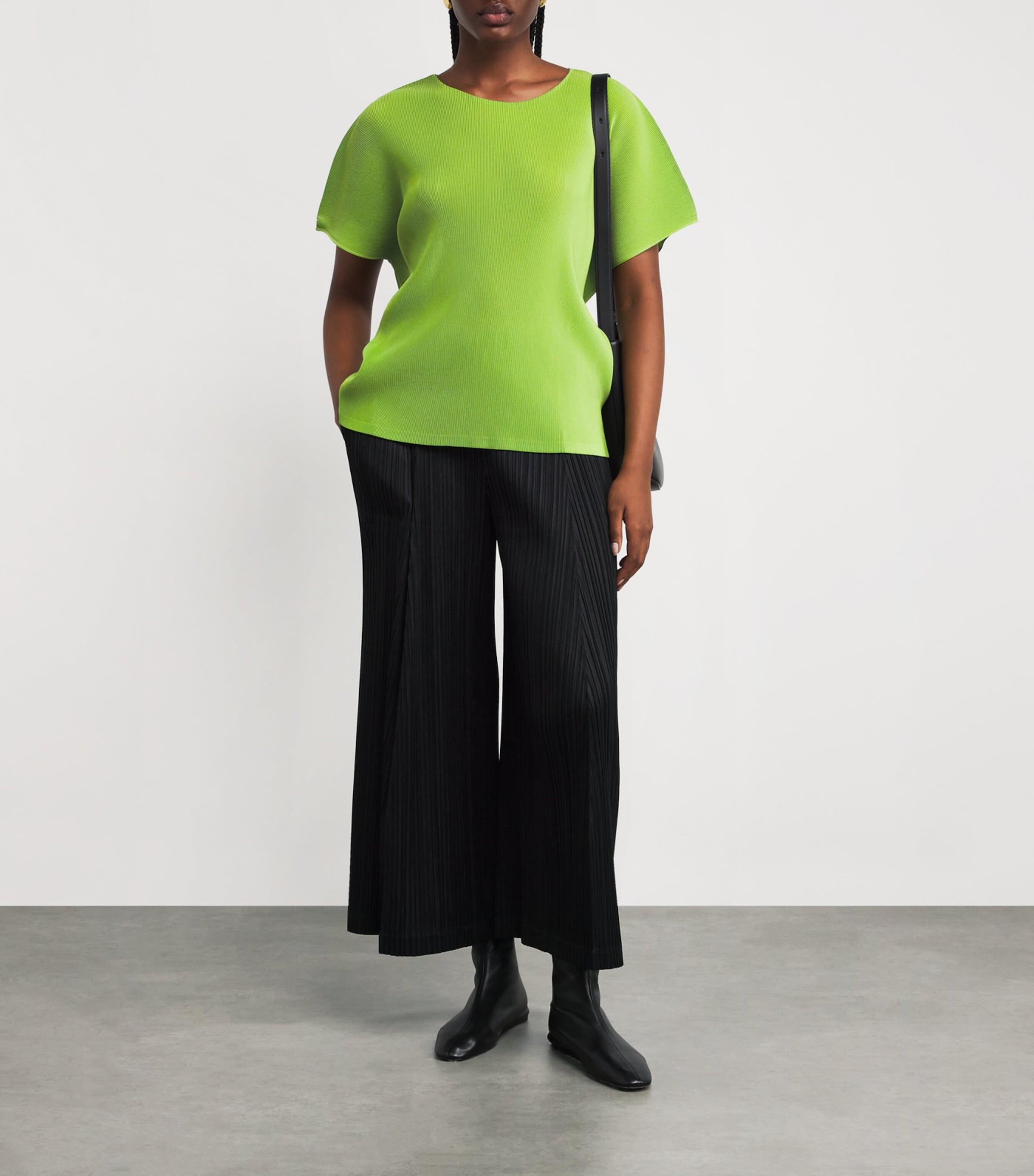 Pleats Please Issey Miyake Mist June Top in Green | Lyst