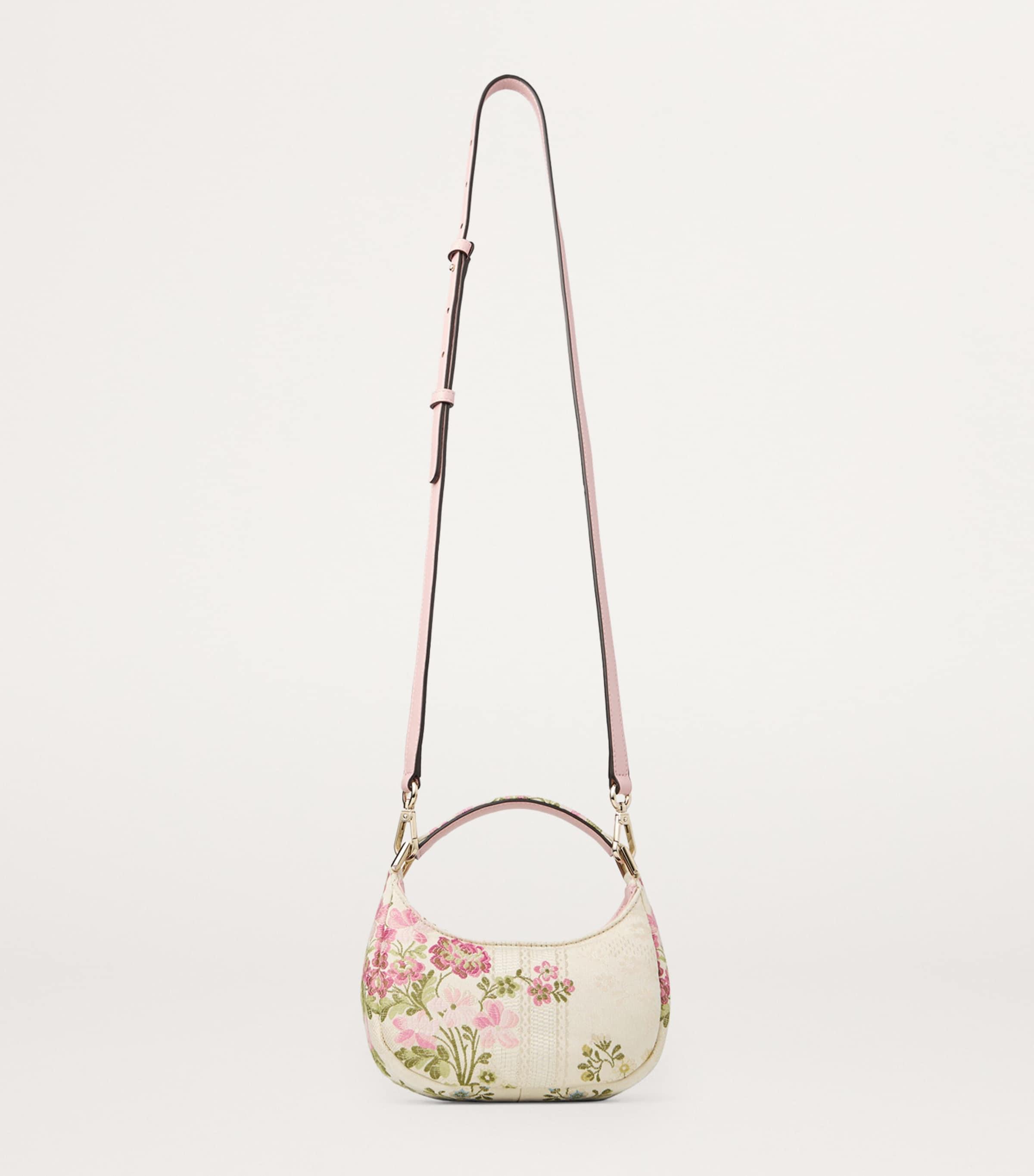 JIMMY CHOO Edie Hobo Mini サテン ミニバッグ Edie Hobo Mini | Rose Satin Mini Bag | JIMMY CHOO