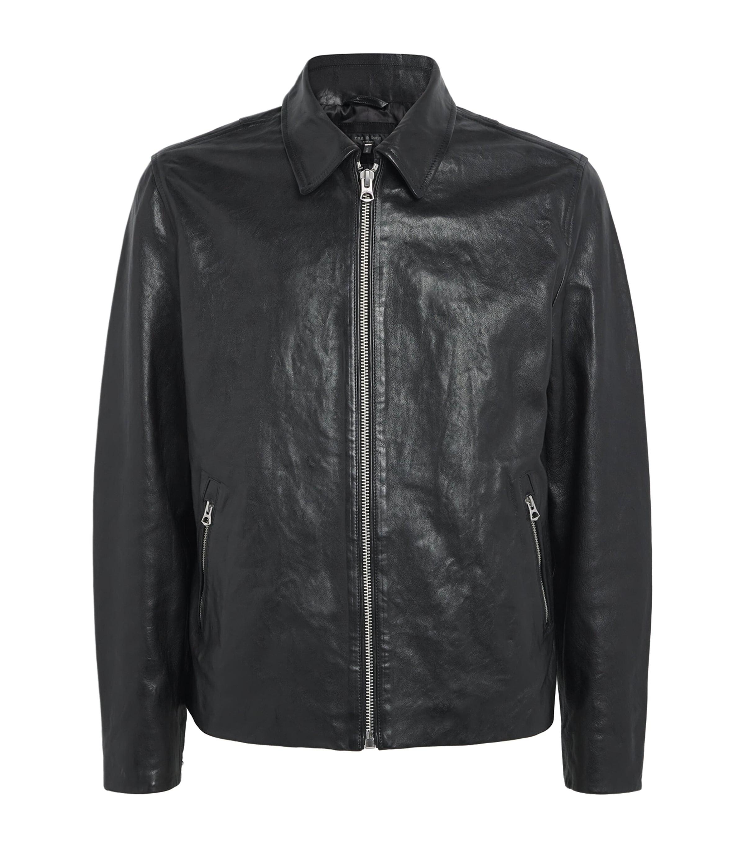 Rag & Bone Melrose Leather Jacket in Black for Men | Lyst