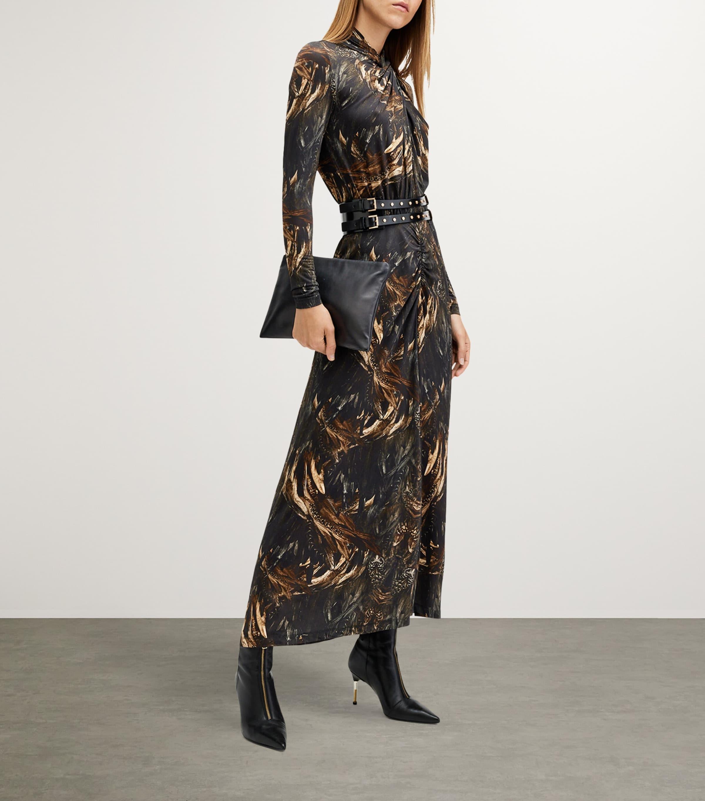 lili tanana printed maxi dress ALLSAINTS Lili Tanana Printed Maxi Dress