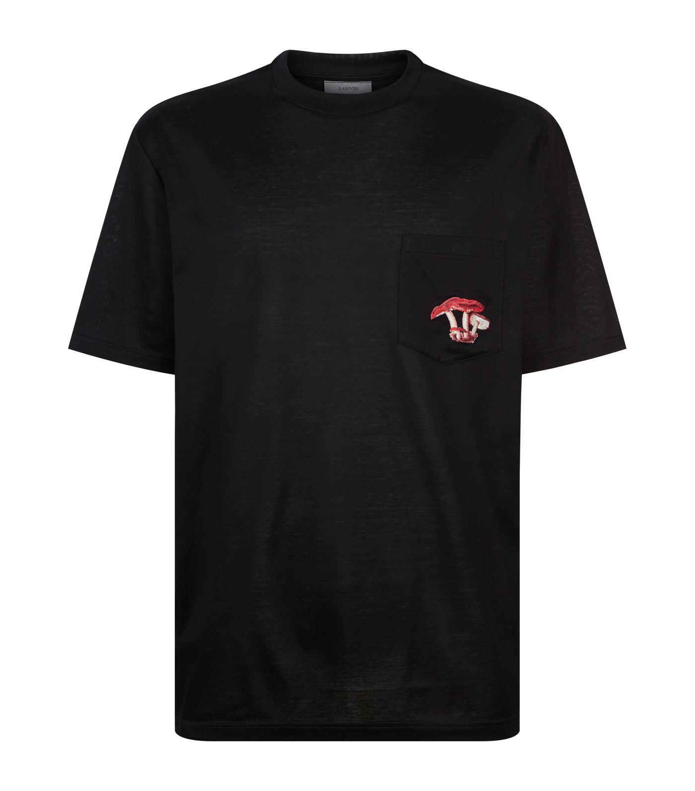 Lanvin Cotton Mushroom Embroidered T 