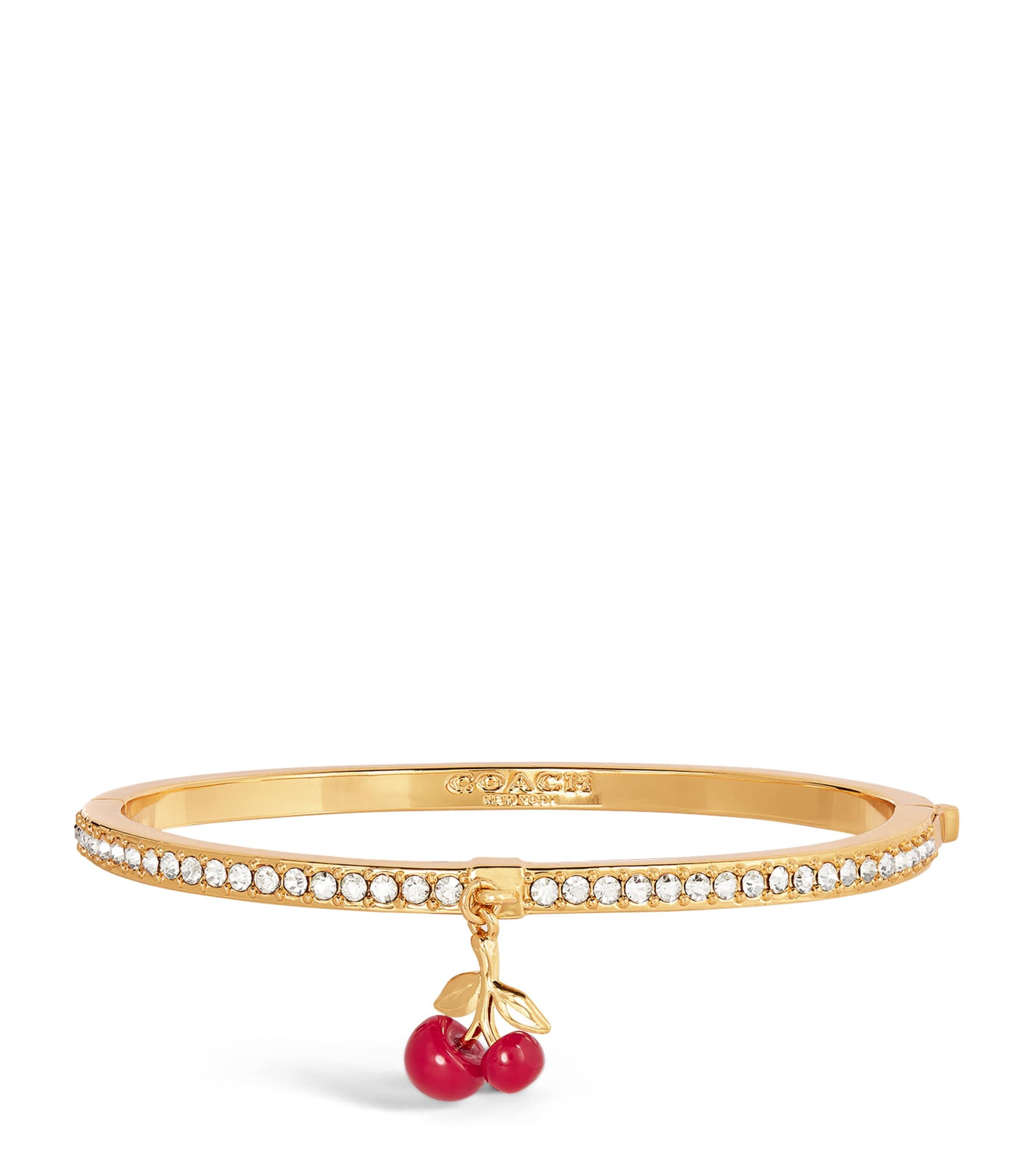 COACH Cherry Cluster Charm Bangle in Natural | Lyst UK