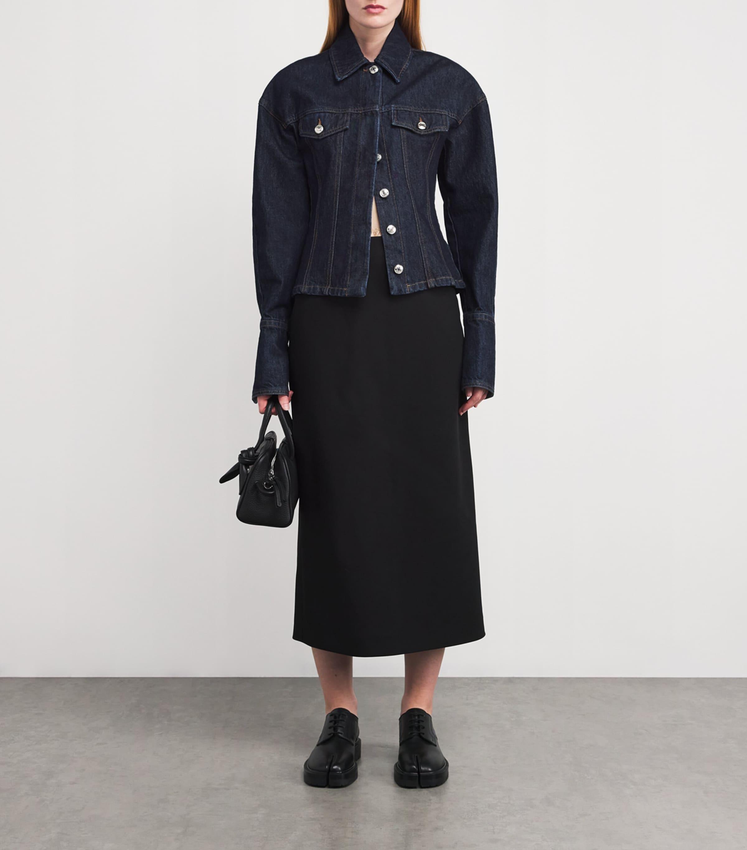 Sportmax Denim Gange Jacket in Blue | Lyst