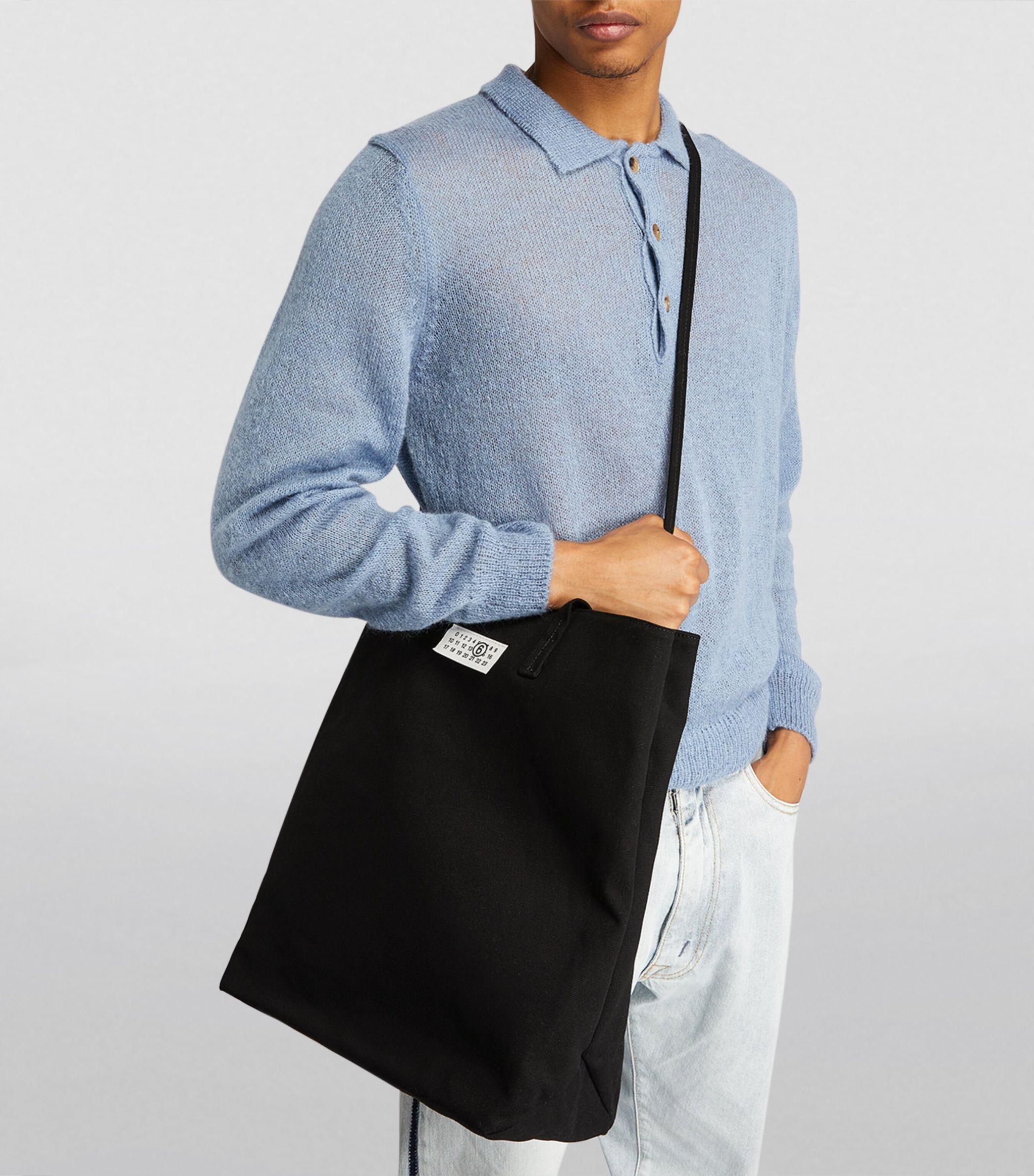 バッグ Maison Margiela Large Canvas Tote Bag MM6 Maison Margiela - Large Canvas Shopping Bag | HBX