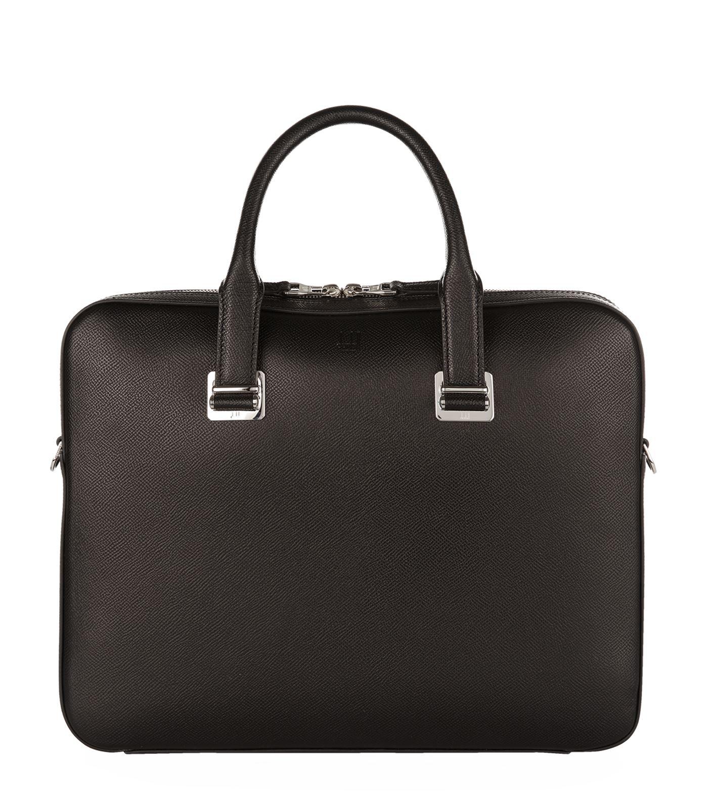 Dunhill Canvas Strap Briefcase, Black for Men Lyst