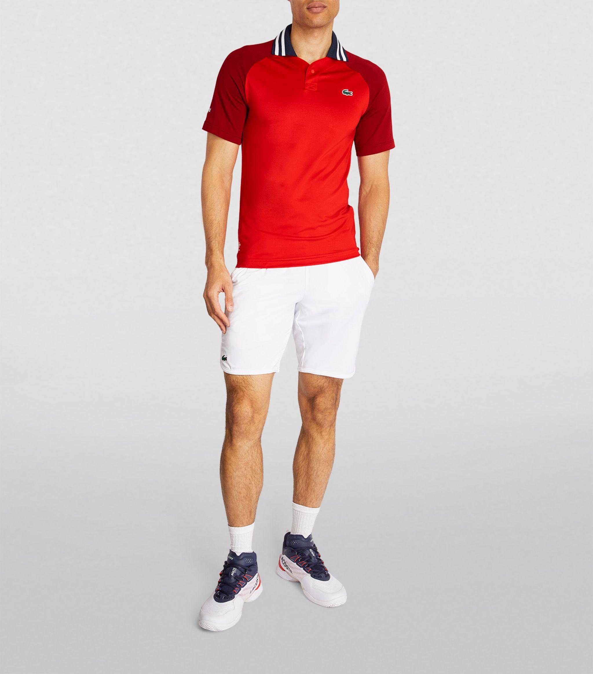 Lacoste X Daniil Medvedev Ultra dry Polo Shirt in Red for Men Lyst UK