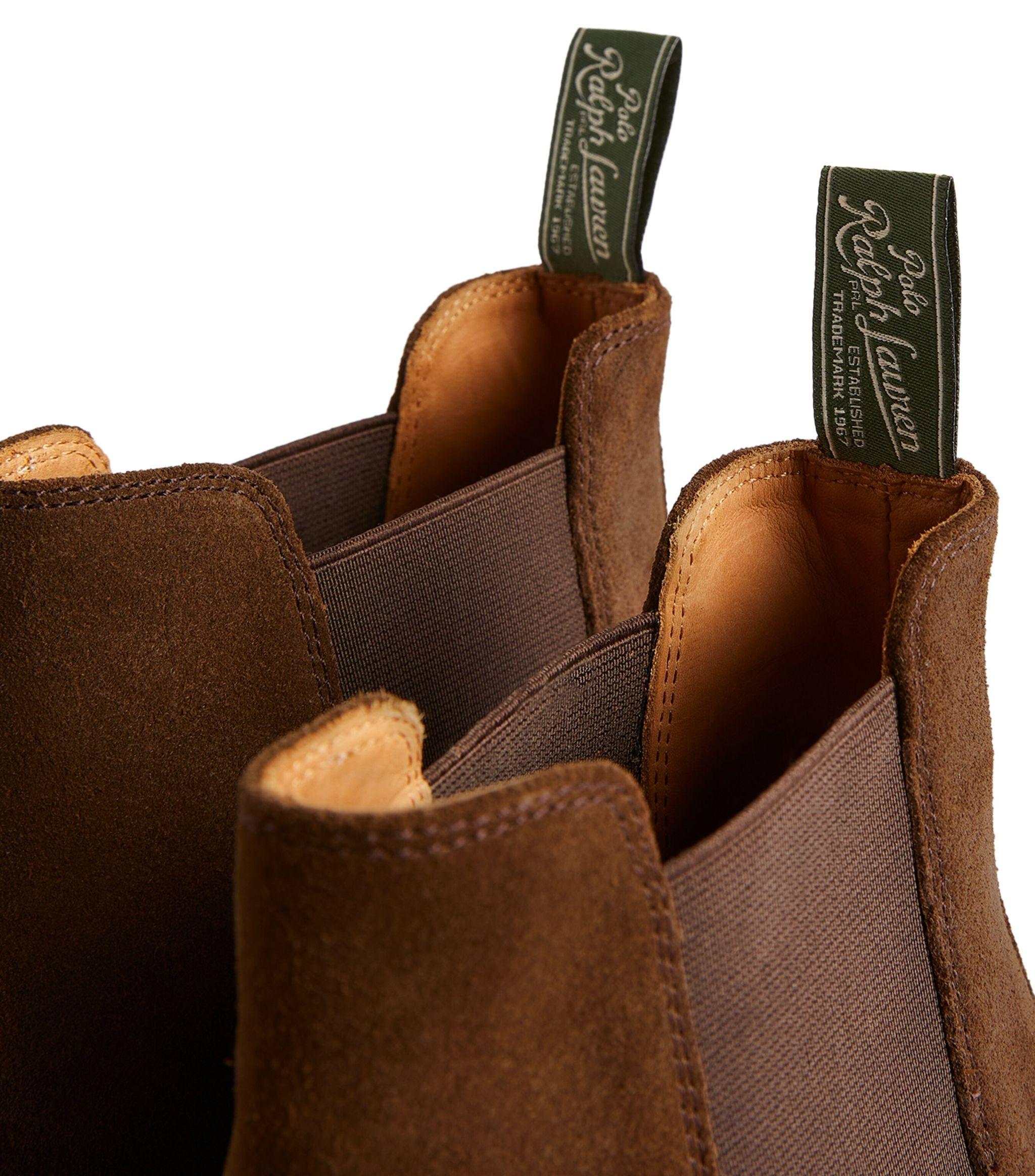 Polo Ralph Lauren Suede Chelsea Boots in Brown for Men | Lyst
