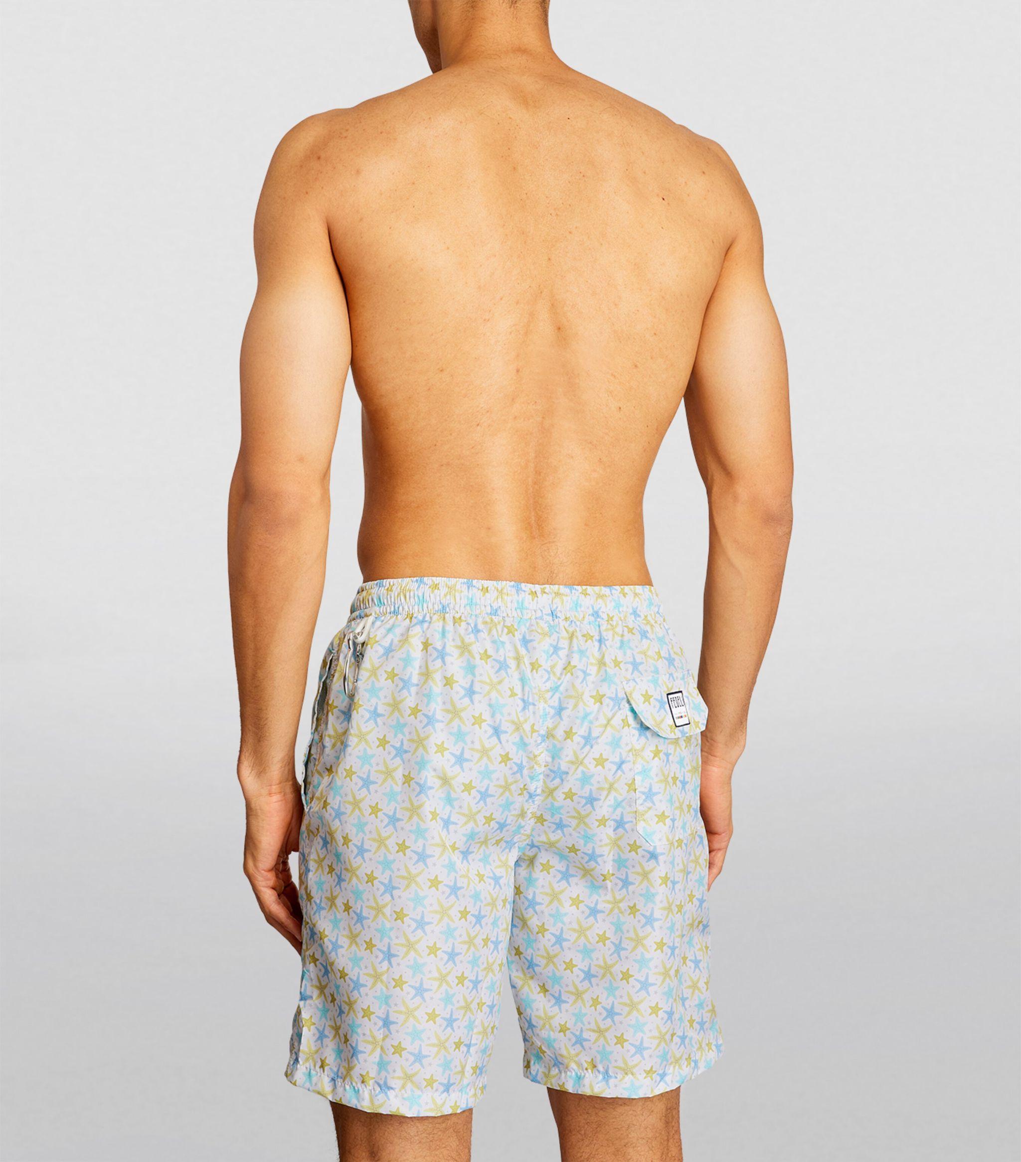 Fedeli Starfish Positano Swim Shorts in Blue for Men