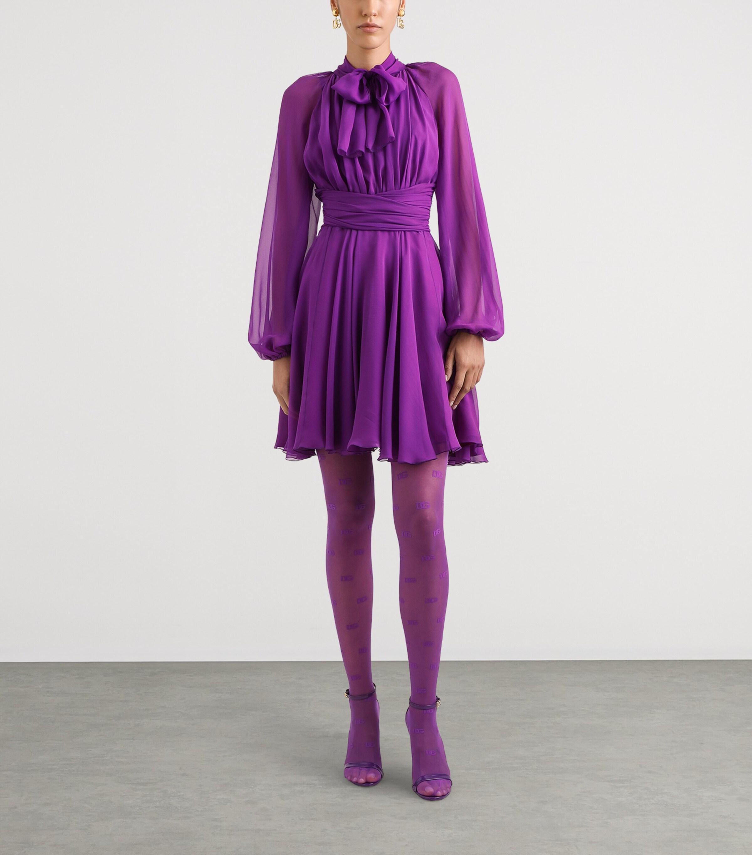 dolce gabbana purple dress SALE! $4500 vint GORGEOUS! DOLCE & GABBANA ITALY ROYAL PURPLE dress size 42