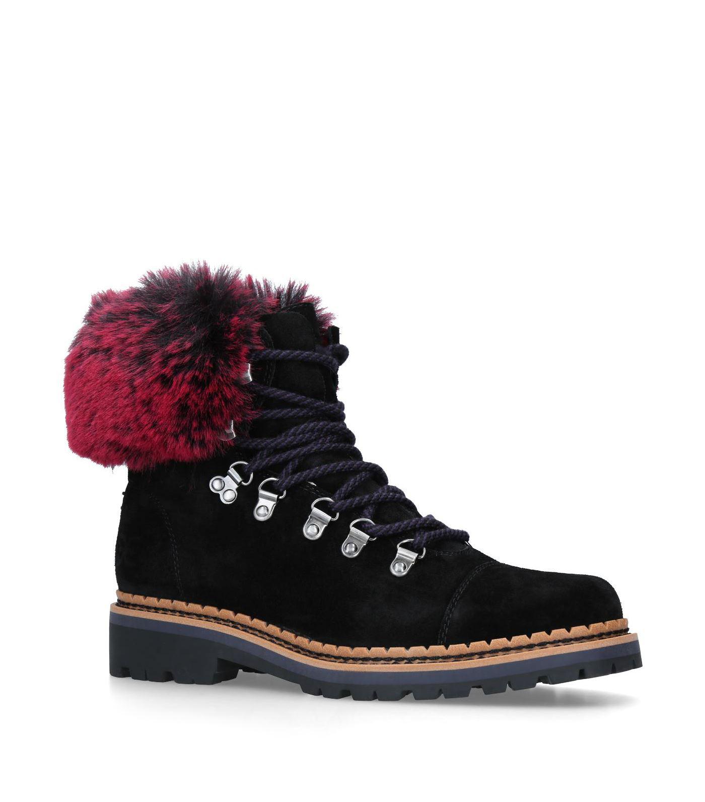 black army style boots