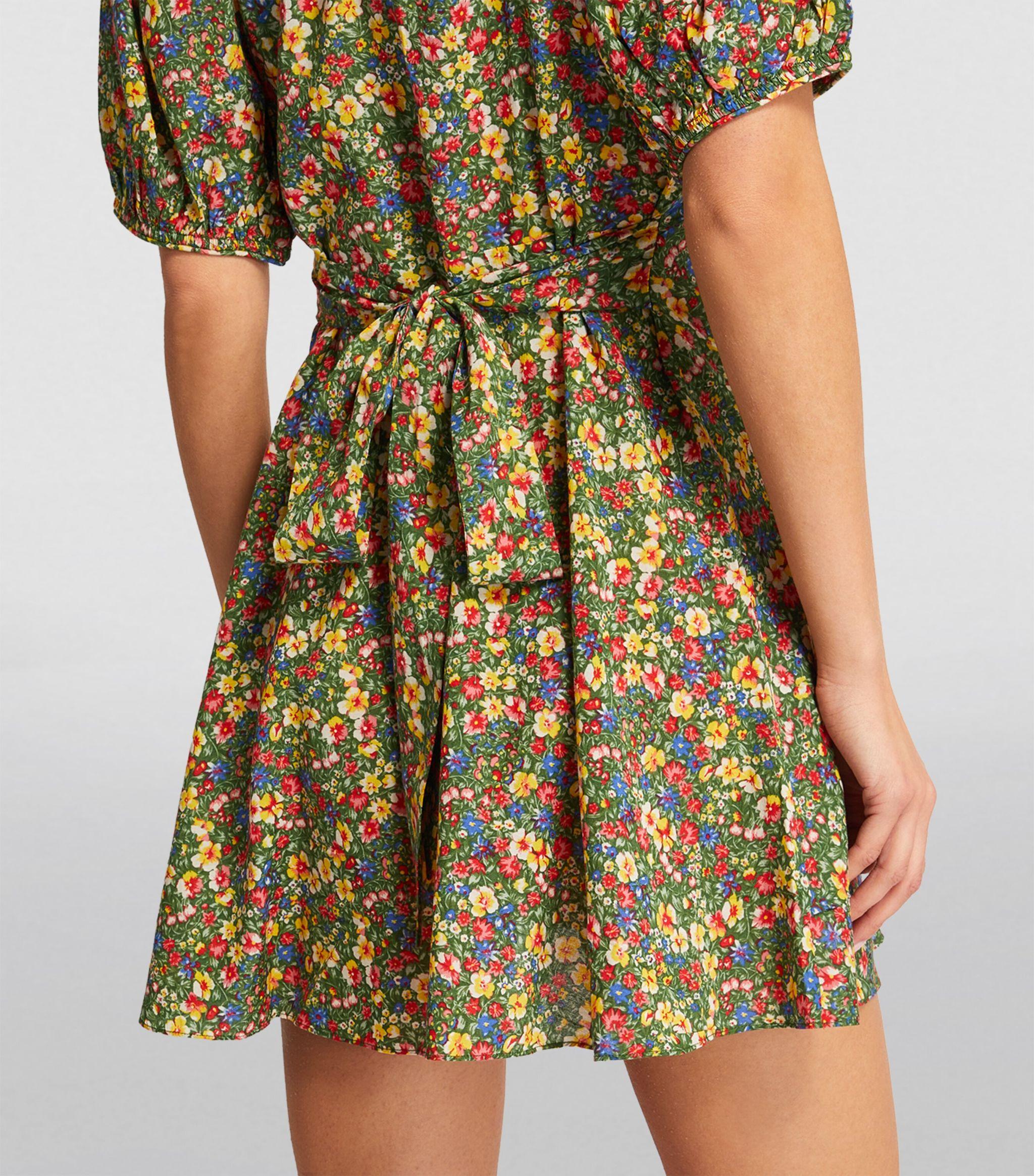 Doen Den Floral Emilia Mini Dress in Green | Lyst