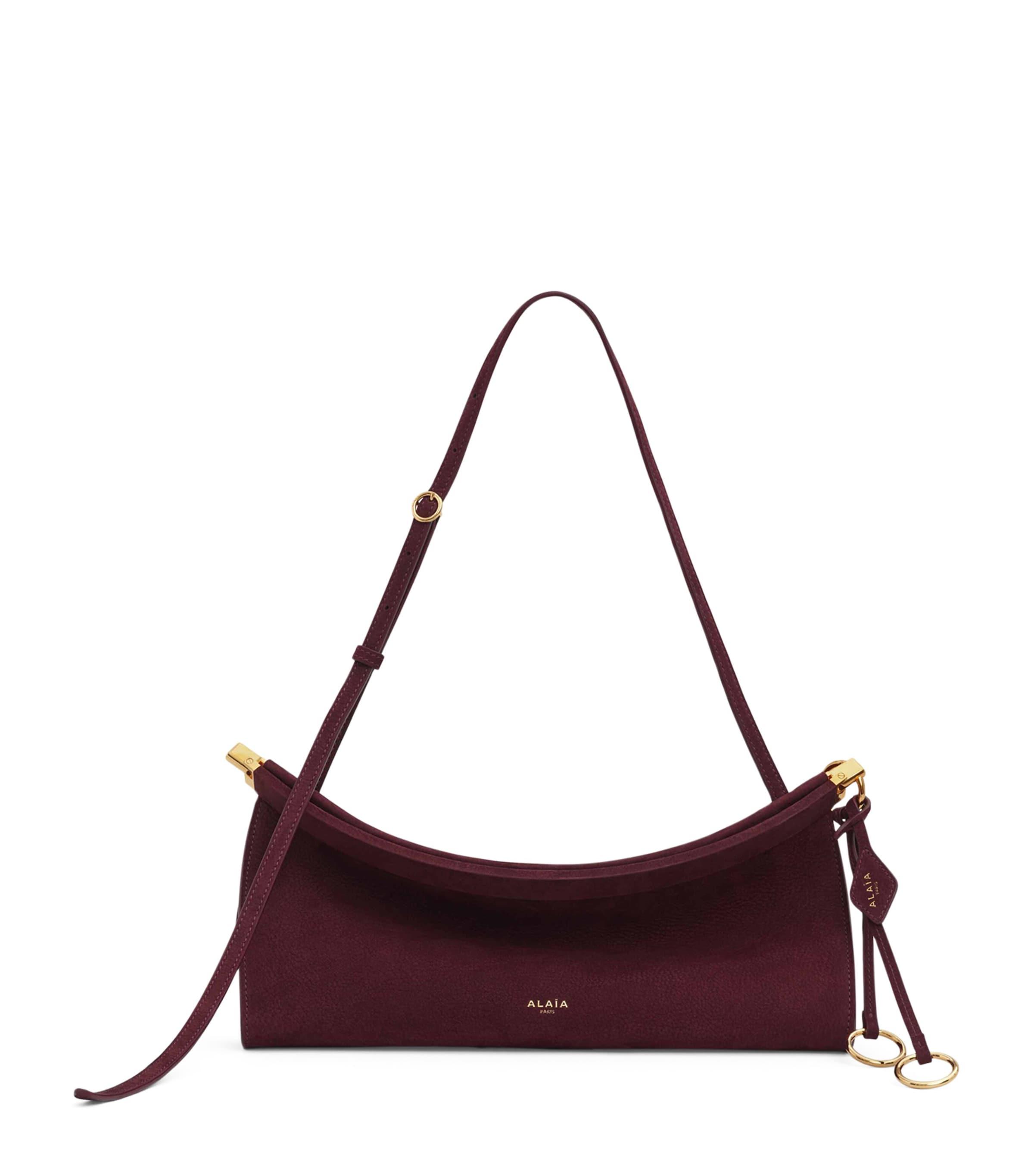 ショルダーバッグ・ポシェット ALAIA East West Medium suede shoulder bag ALAIA East West medium suede tote - Enny Monaco
