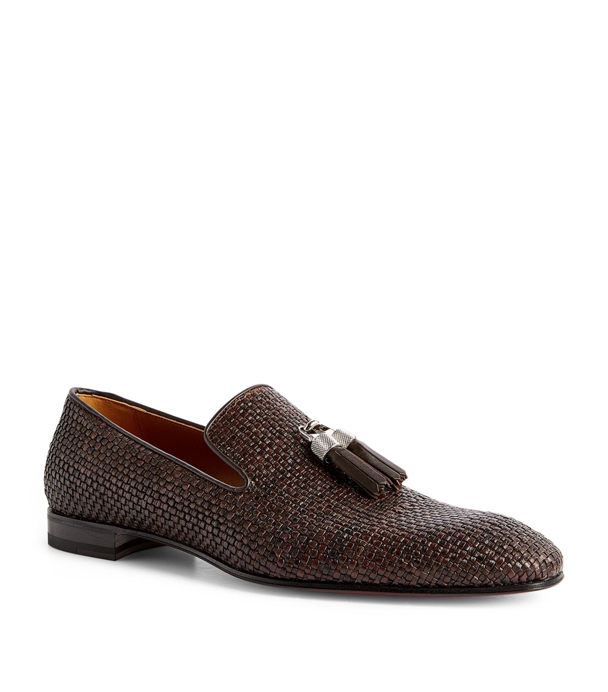 Christian louboutin brown loafers Clearance