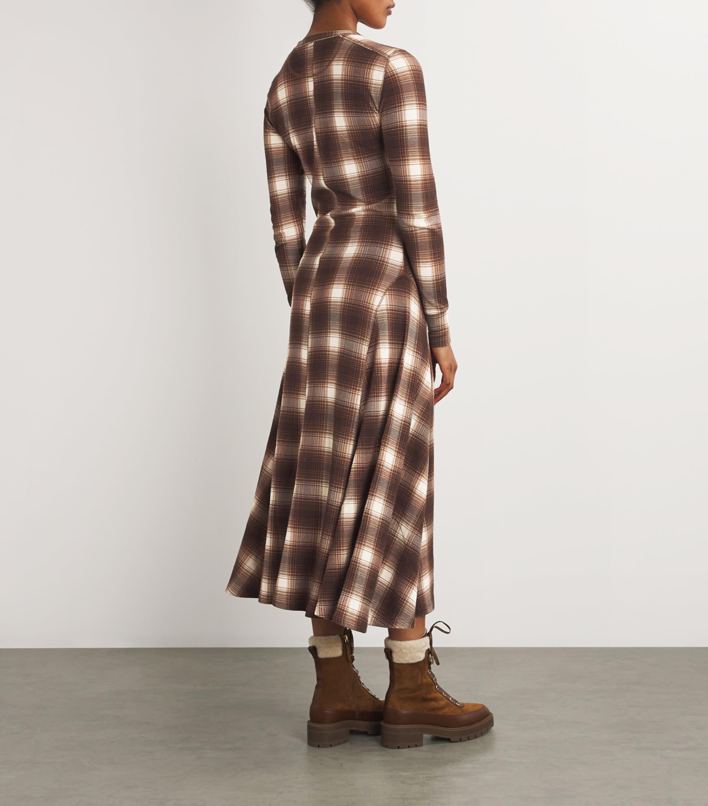 ralph lauren waffle knit midi dress Waffle-Knit Cotton Midi Dress