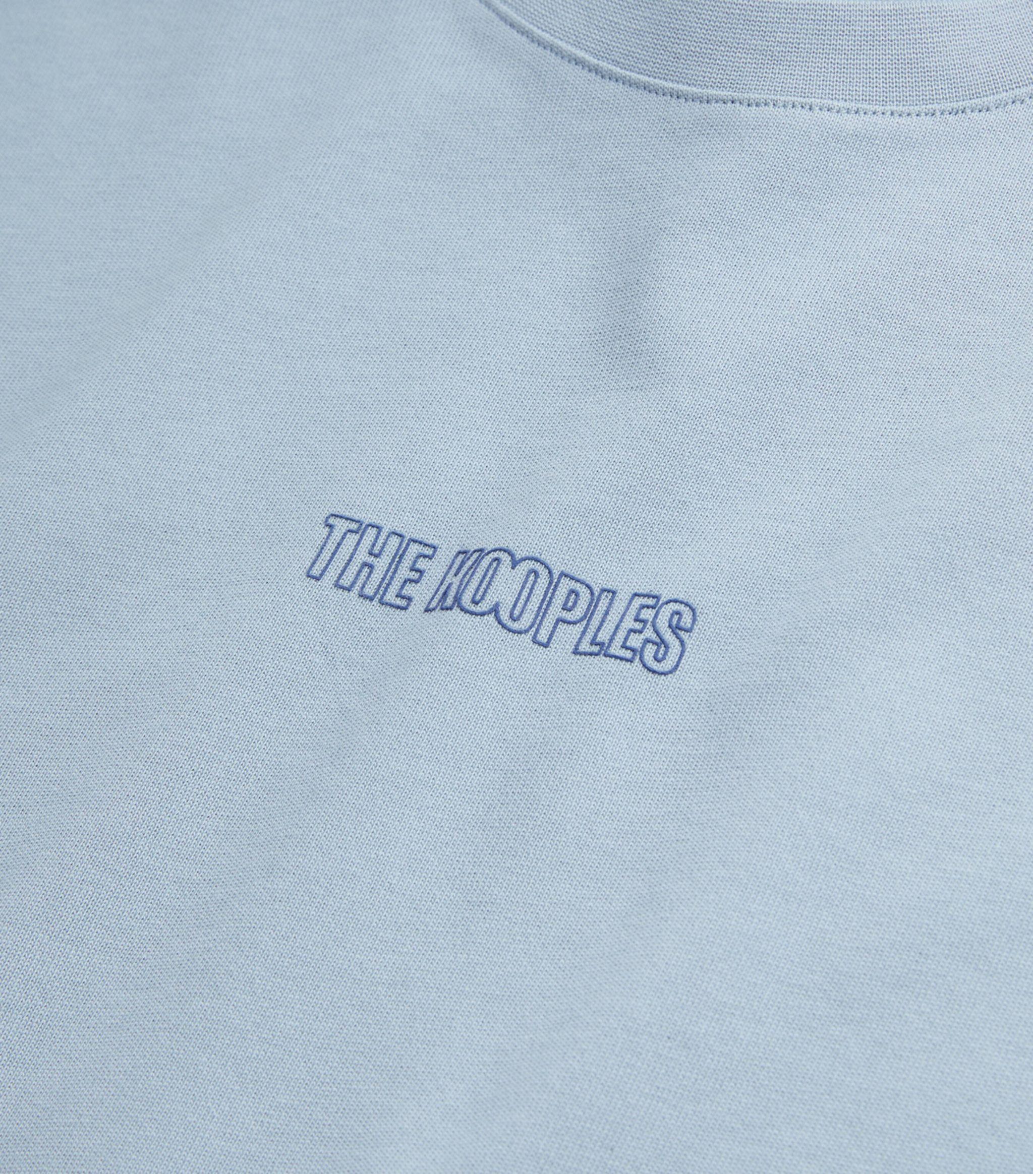 The Kooples Cotton Logo T-shirt in Blue for Men | Lyst