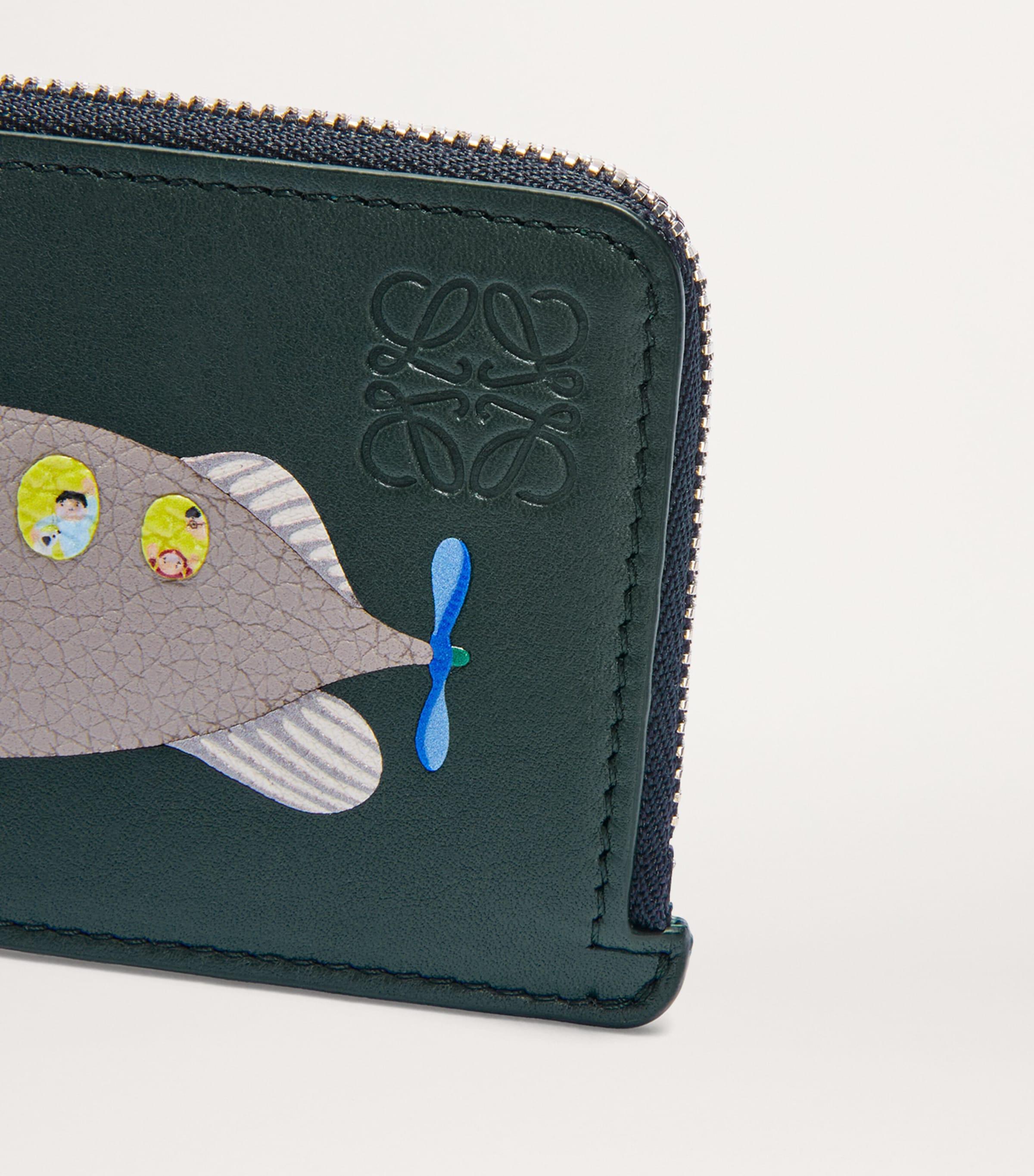 LOEWE× Suna Fujita　カードホルダー Loewe X Suna Fujita Calfskin Zipped Card Holder in Blue | Lyst