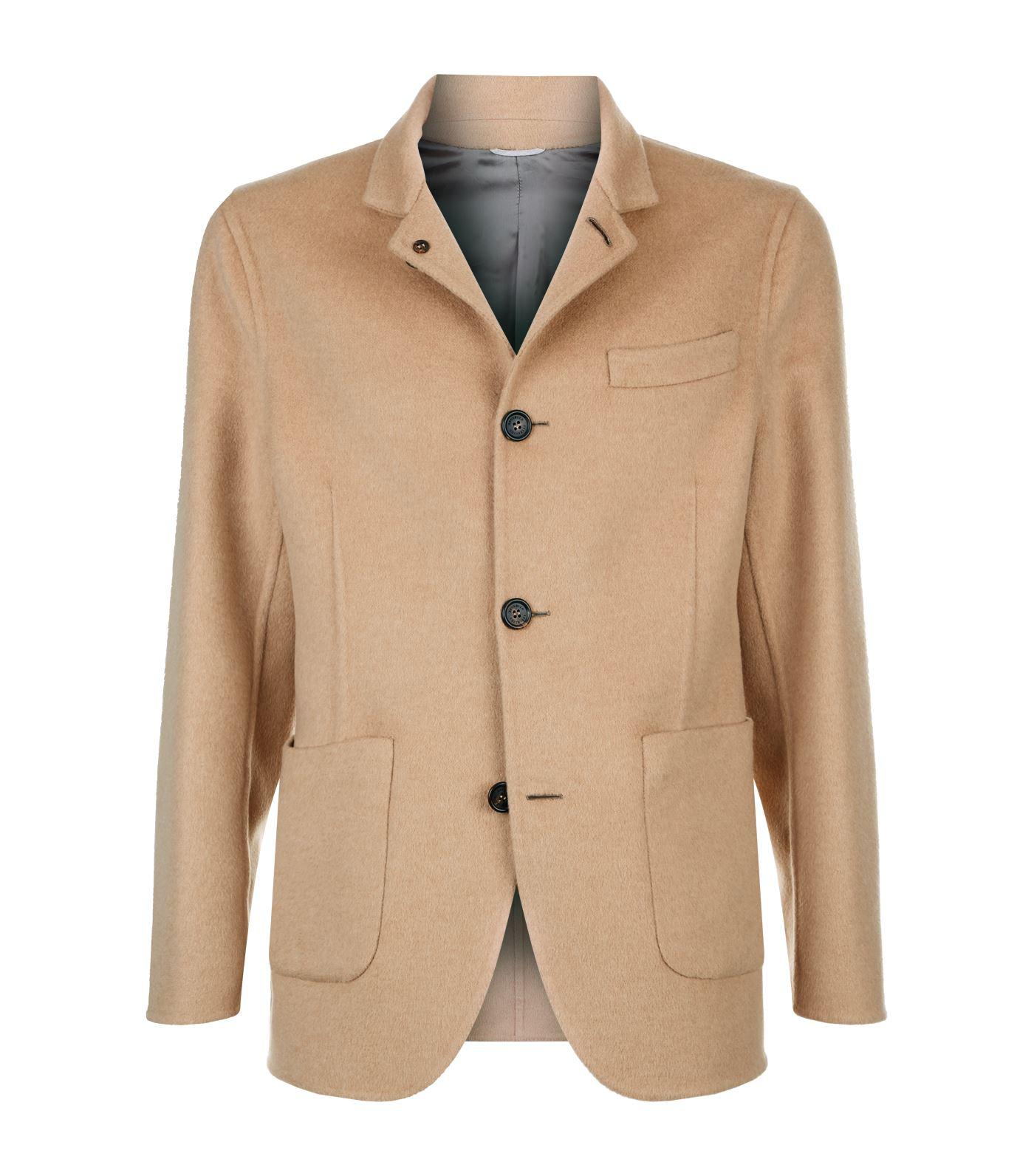 Brunello Cucinelli Vicuna Jacket in Brown for Men | Lyst